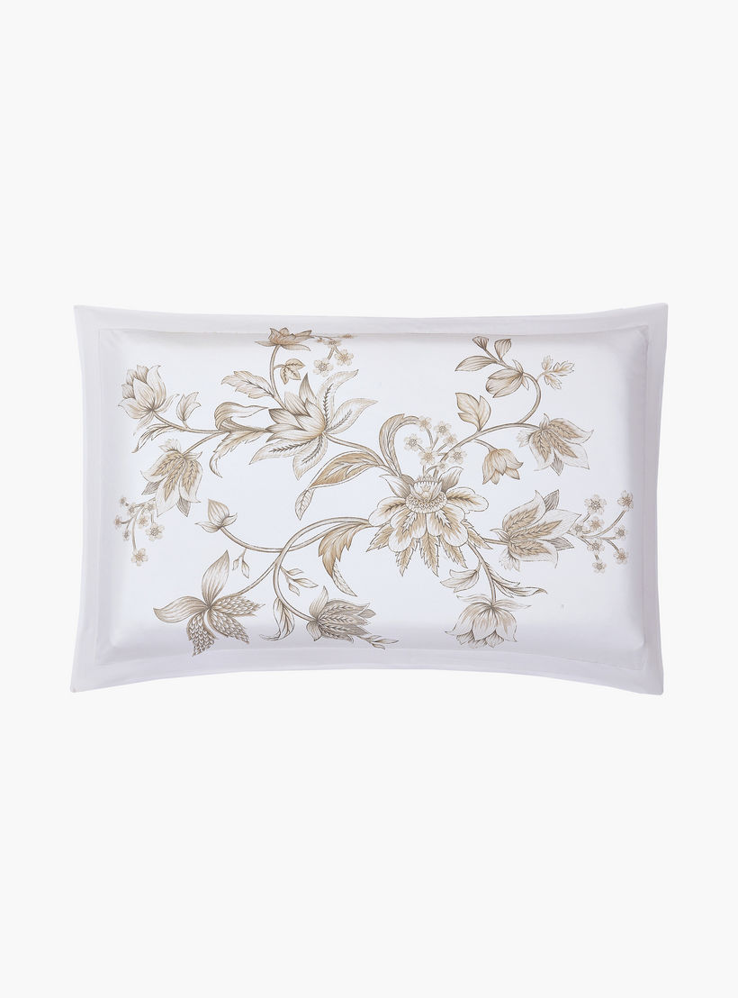 Lifestyle Queen Floral Print 4 Piece Reversible Comforter Set - 170x240cms-household-bedding-comfortersandbedspreads-comforters-image-4