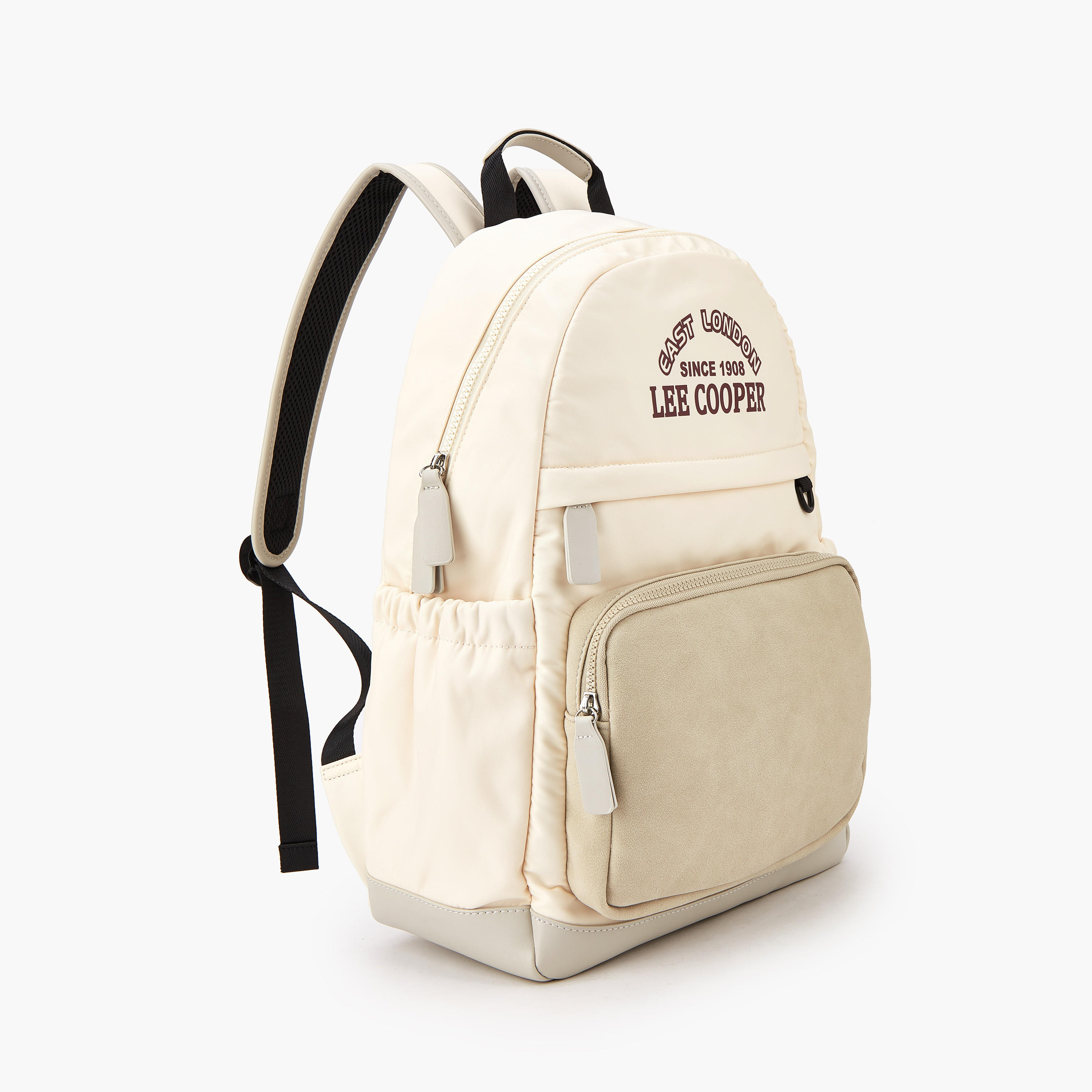 Lee Cooper Logo Print Backpack with Adjustable Straps-women-bagsandwallets-backpacks-image-2