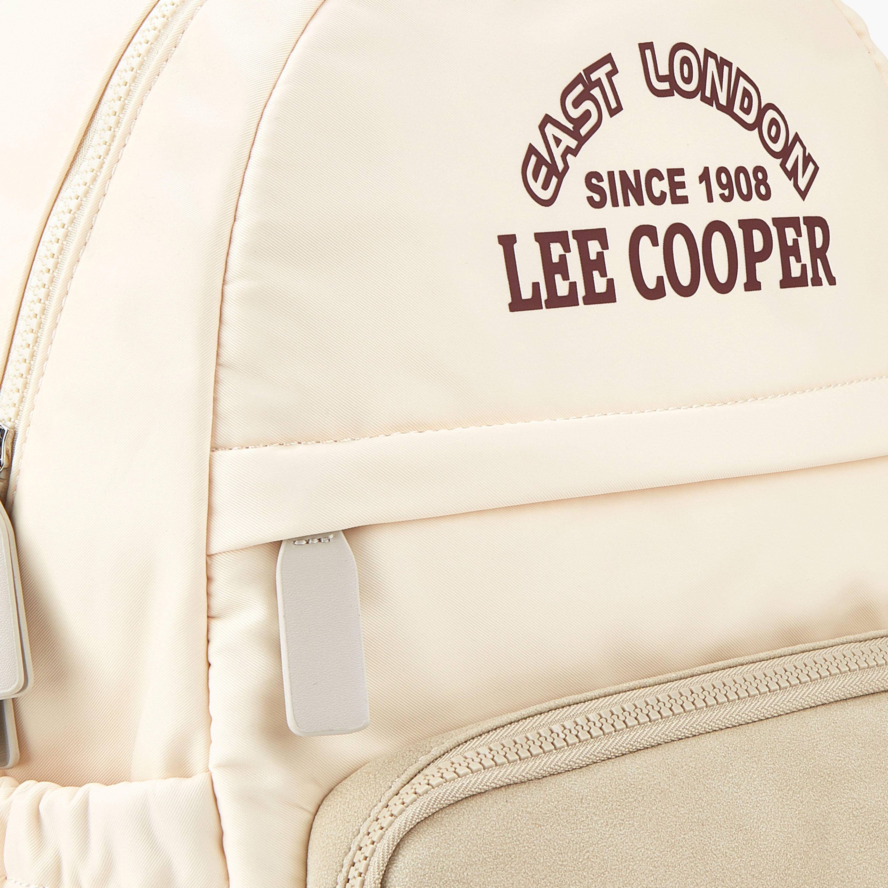Lee Cooper Logo Print Backpack with Adjustable Straps-women-bagsandwallets-backpacks-image-3
