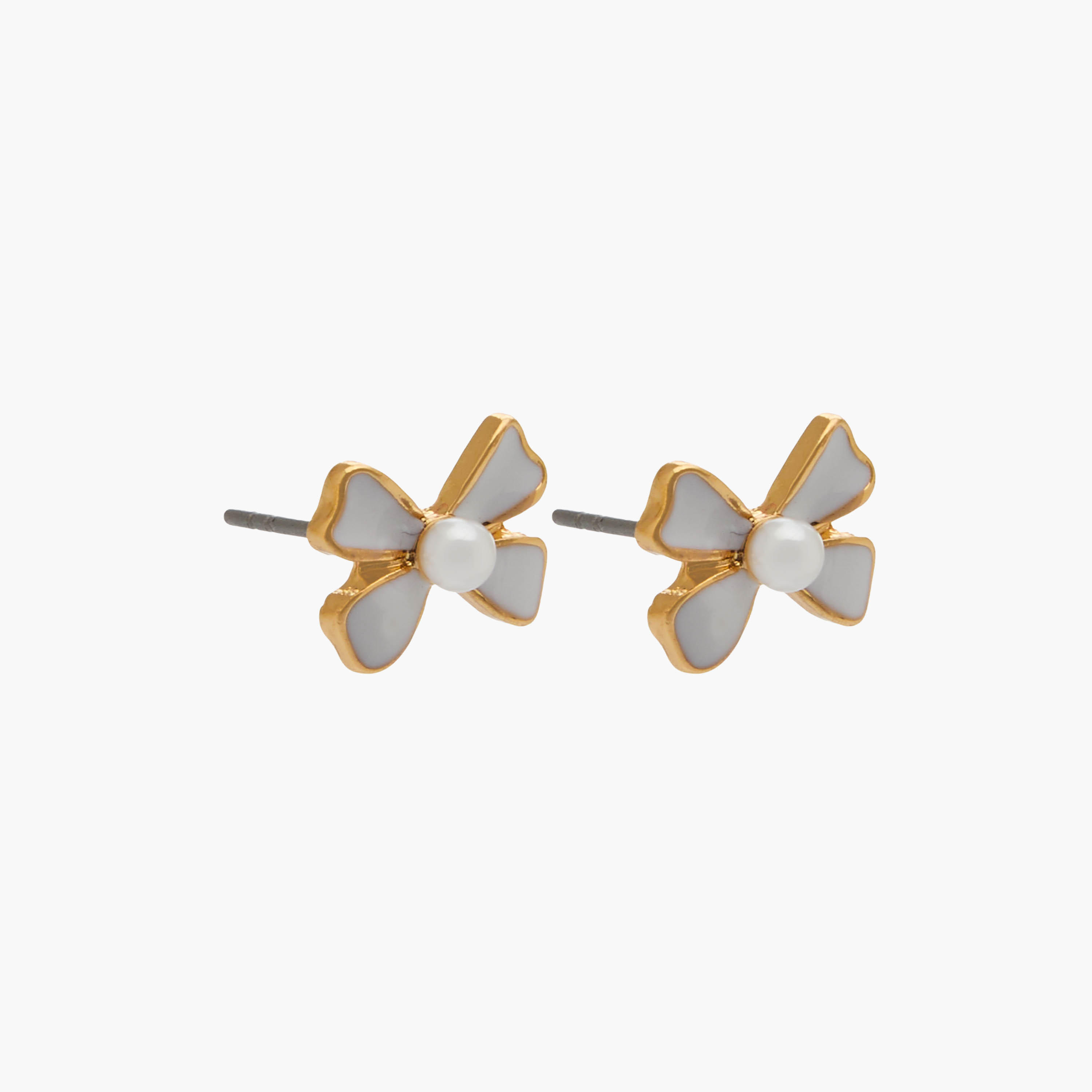 Set of 3 - Gold Tone Stud Earrings with Pushback Closure-women-watchesandjewellery-jewellery-earrings-image-2