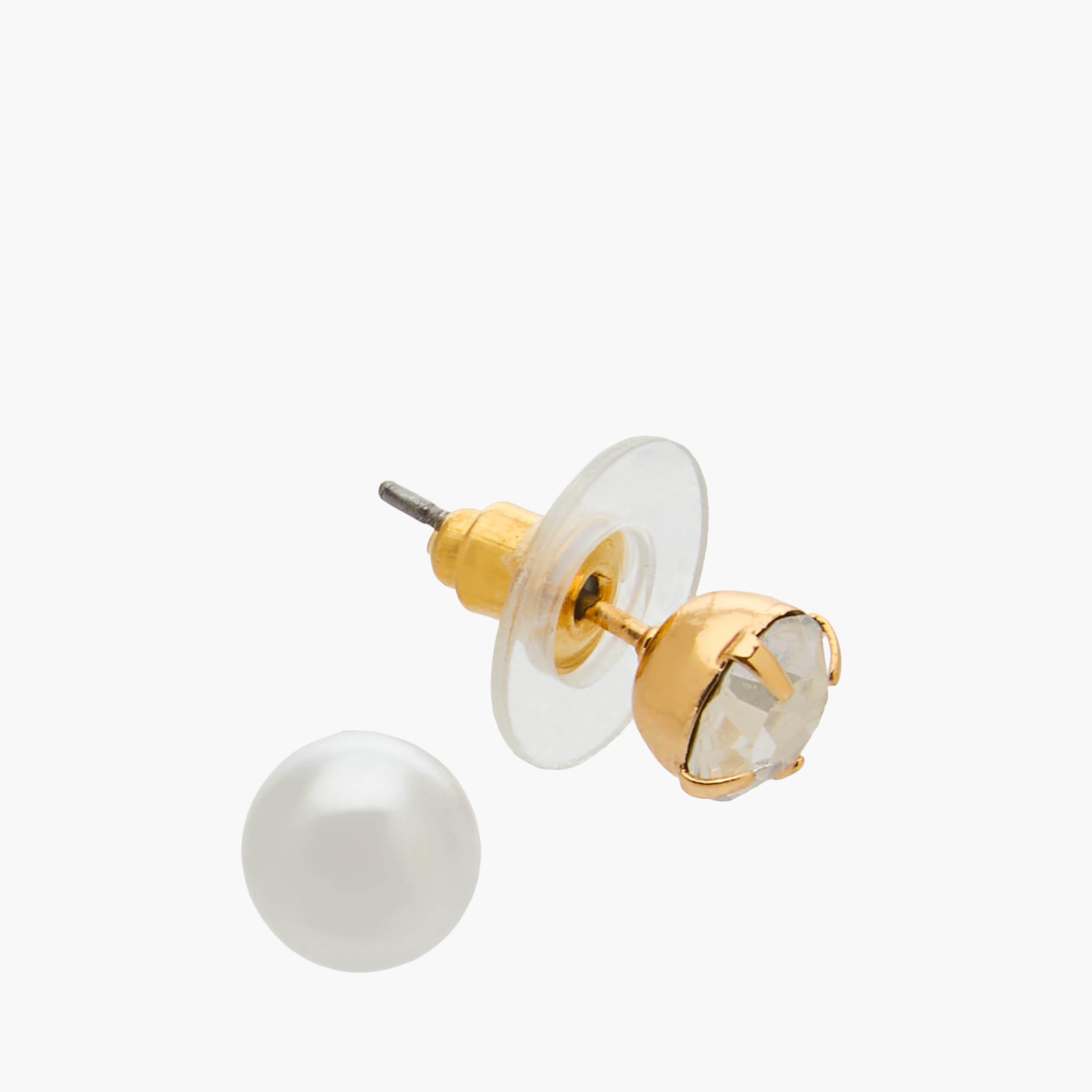 Pack of 9 Gold Tone Assorted Earrings with Pushback Closure-women-watchesandjewellery-jewellery-earrings-image-4