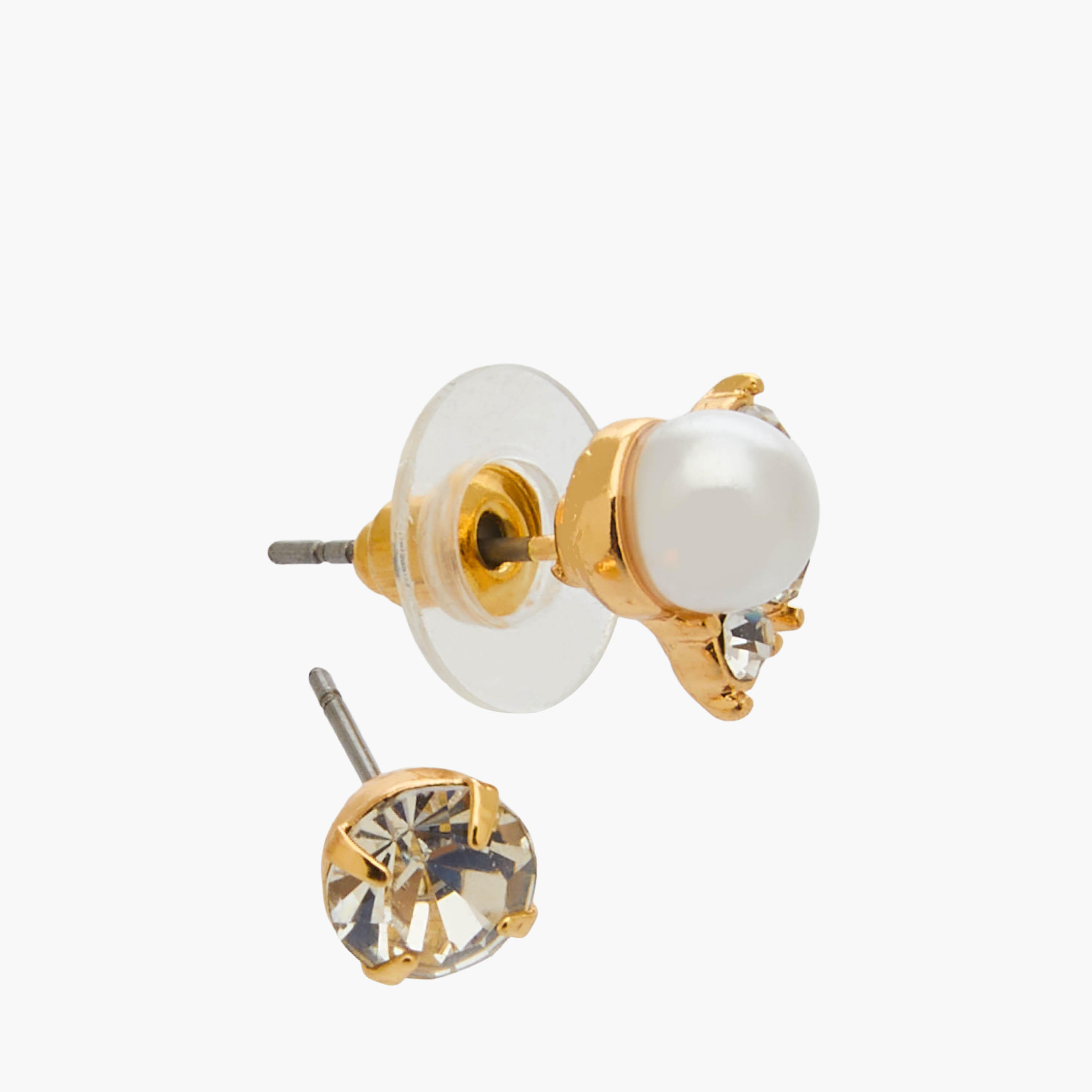 Pack of 9 Gold Tone Stud Earrings with Pushback Closure-women-watchesandjewellery-jewellery-earrings-image-4