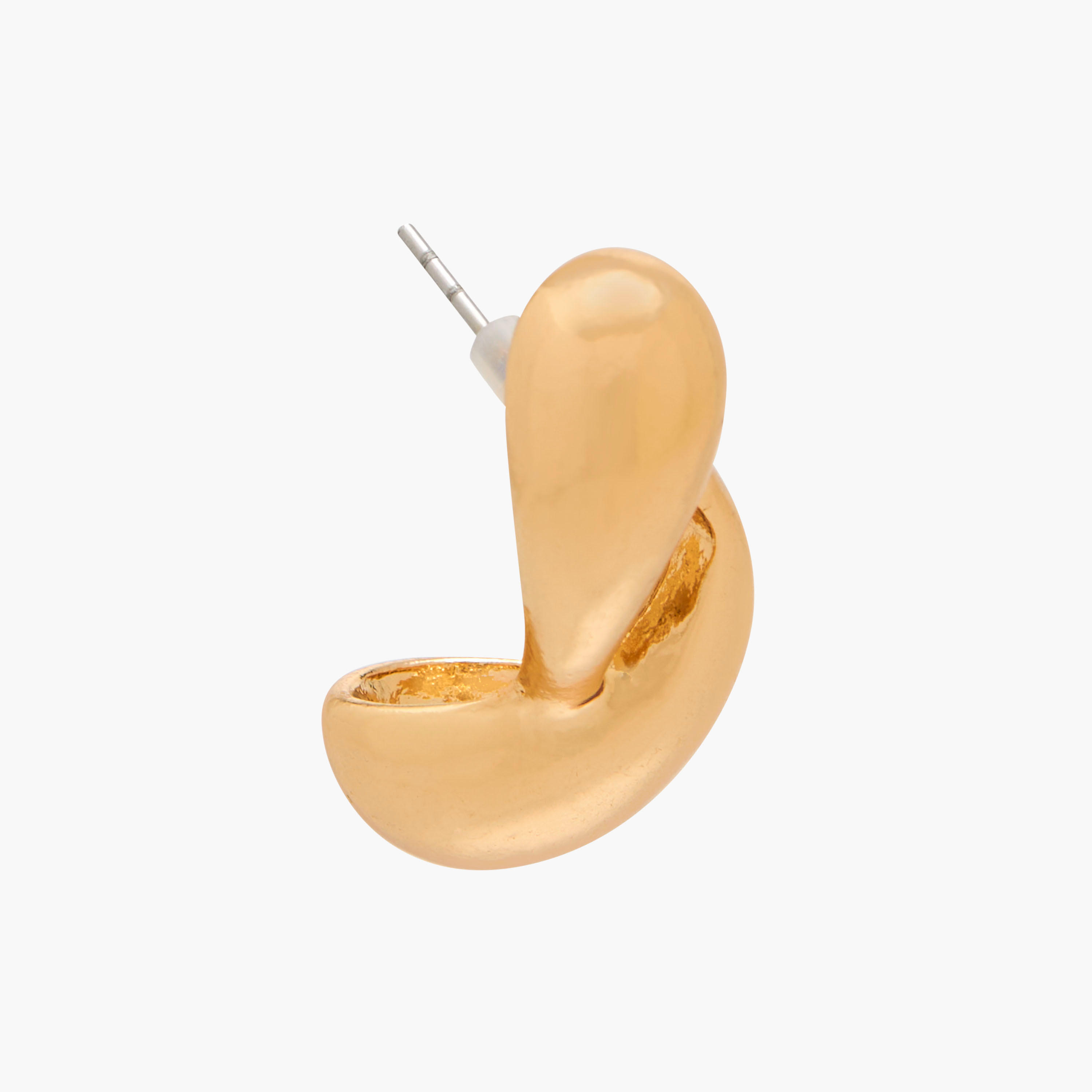 Gold Tone Stud Earrings with Pusback Closure-women-watchesandjewellery-jewellery-earrings-image-2