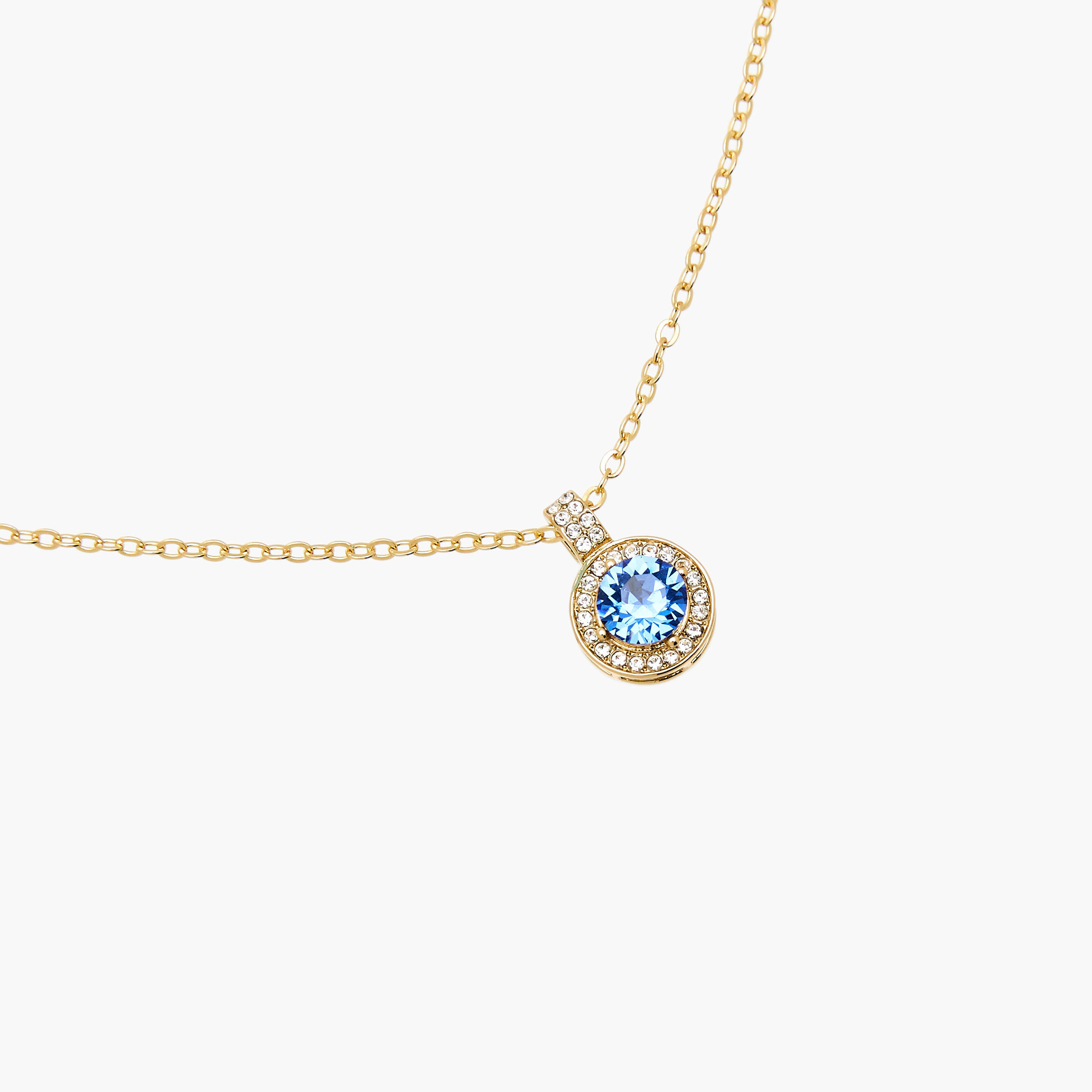 Gold Tone Necklace with Swarovski Stone Embellished Pendant-women-watchesandjewellery-jewellery-necklacesandpendants-image-2