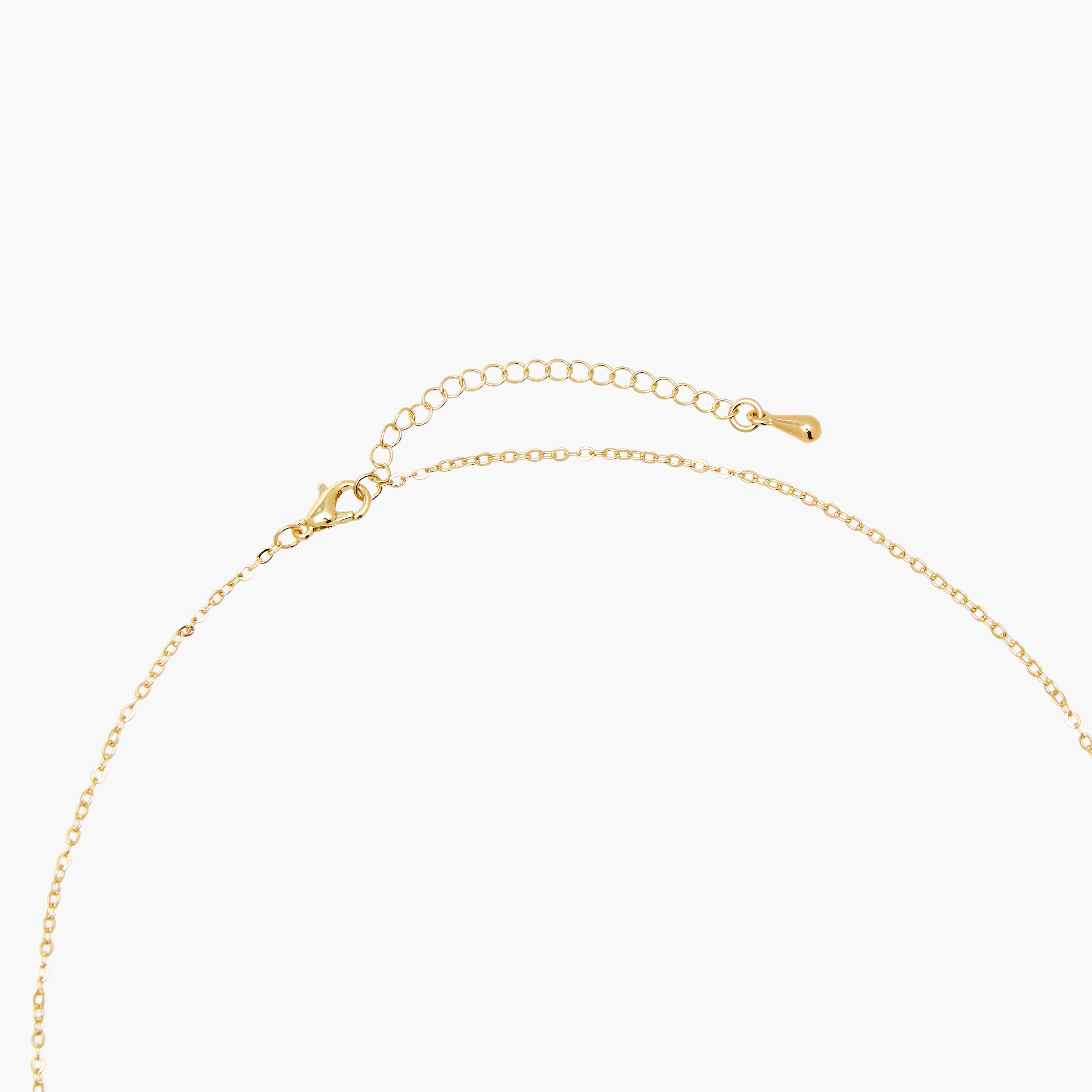 Gold Tone Necklace with Swarovski Stone Embellished Pendant-women-watchesandjewellery-jewellery-necklacesandpendants-image-3