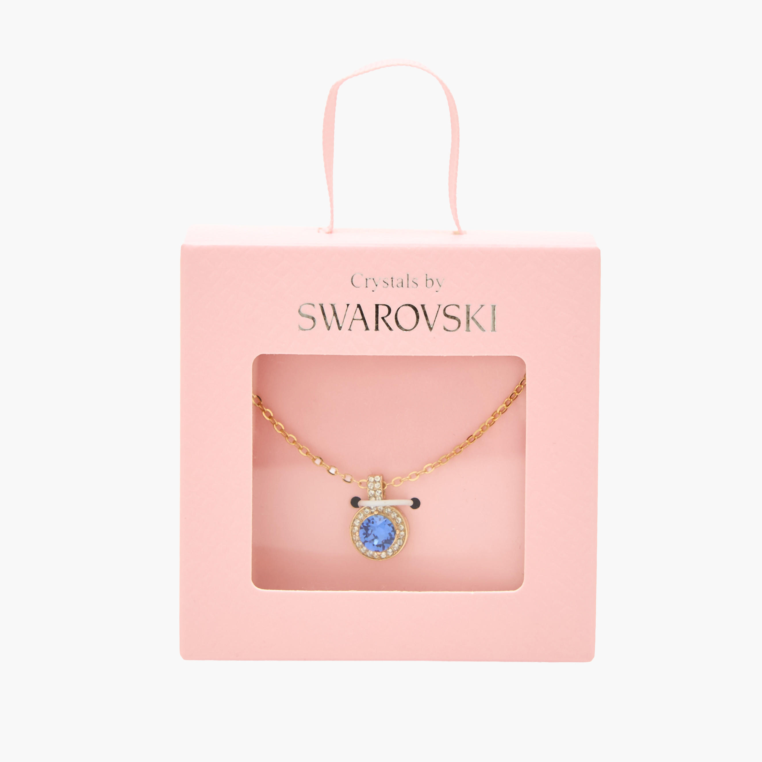 Gold Tone Necklace with Swarovski Stone Embellished Pendant-women-watchesandjewellery-jewellery-necklacesandpendants-image-5