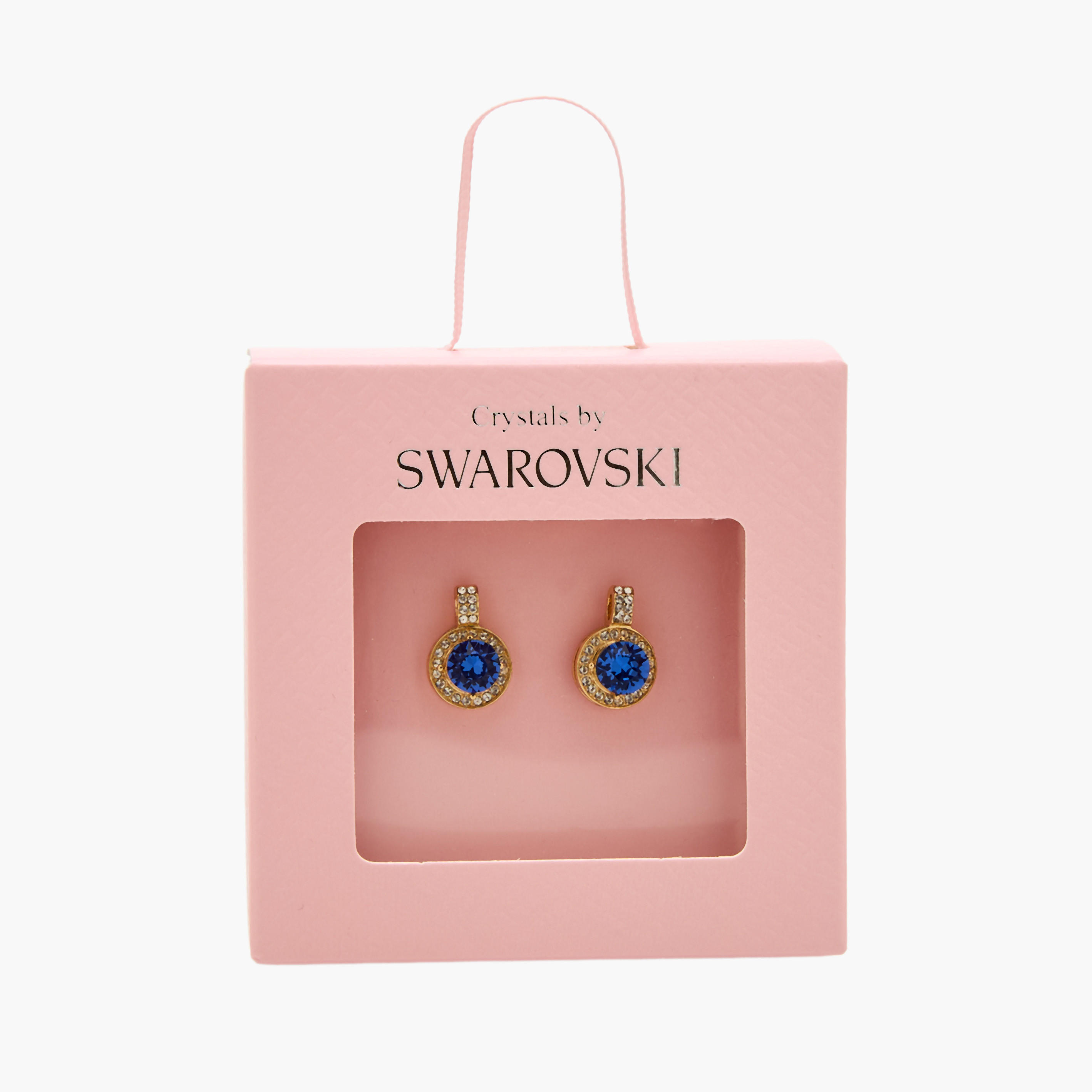 حلق ذهبي اللون بتزيينات حجر سواروفيسكي وبقفل إغلاق خلفي-women-watchesandjewellery-jewellery-earrings-image-5