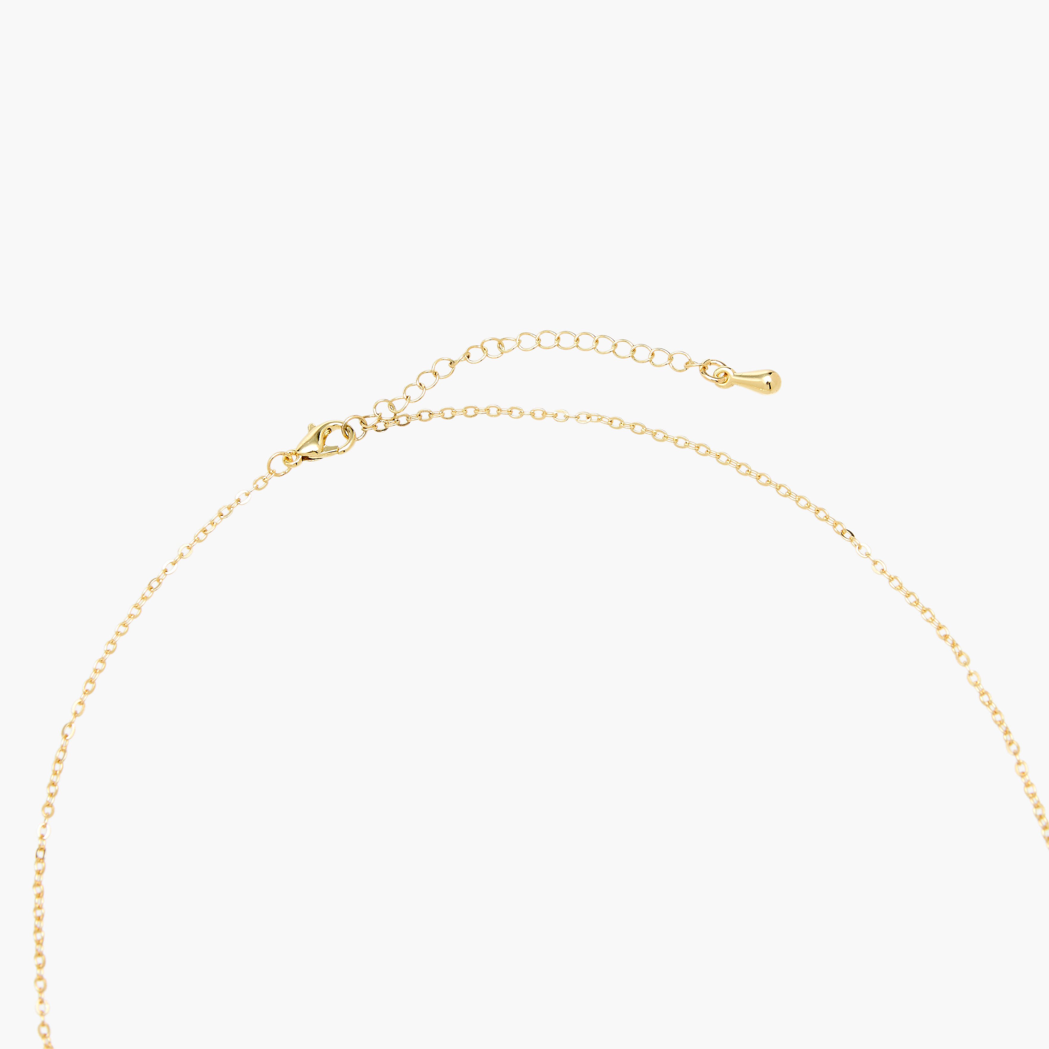 Gold Tone Necklace with Swarovski Stone Embellished Pendant-women-watchesandjewellery-jewellery-necklacesandpendants-image-3
