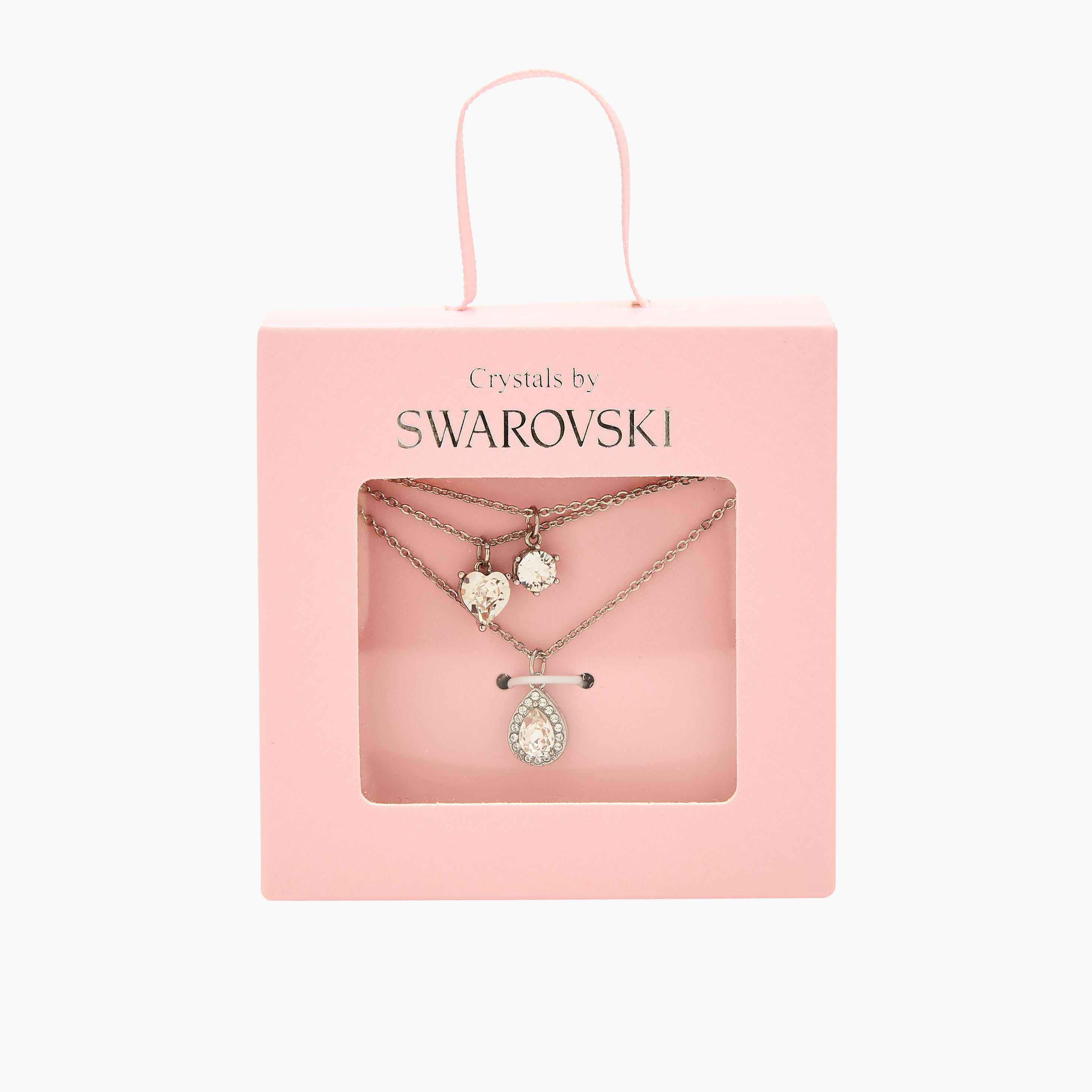 Set of 3 - Silver Tone Necklace with Swarovski Pendant-women-watchesandjewellery-jewellery-necklacesandpendants-image-5
