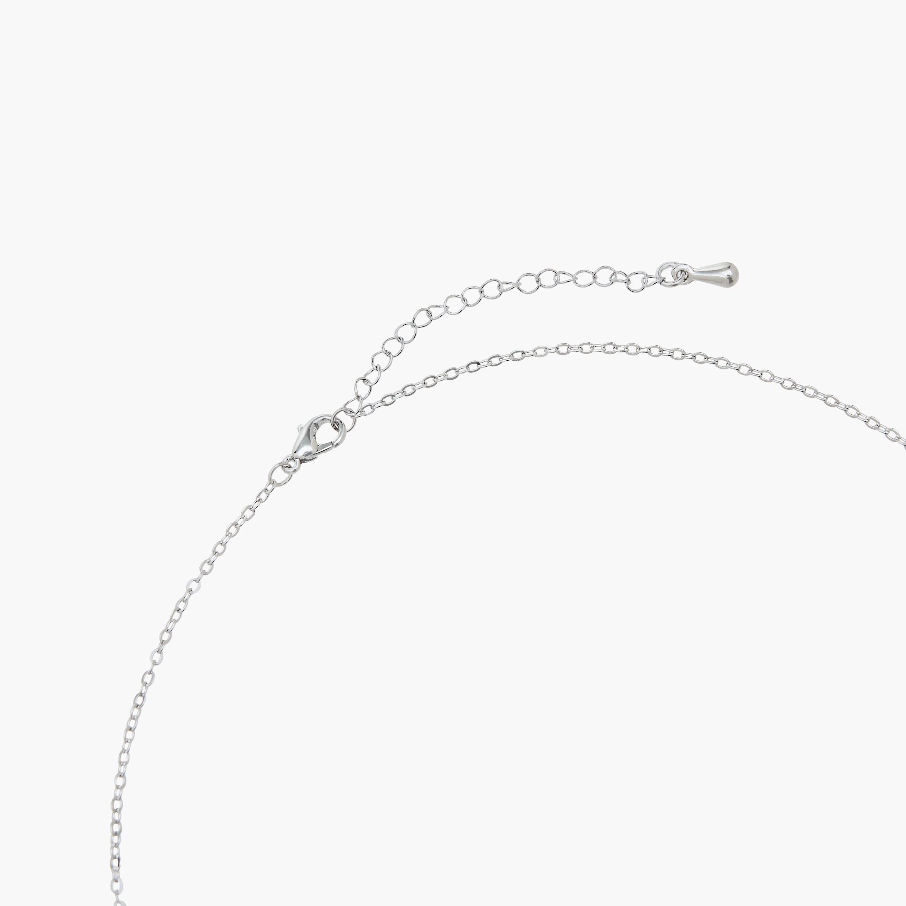 Silver Tone Necklace with Swarovski Pendant-women-watchesandjewellery-jewellery-necklacesandpendants-image-3