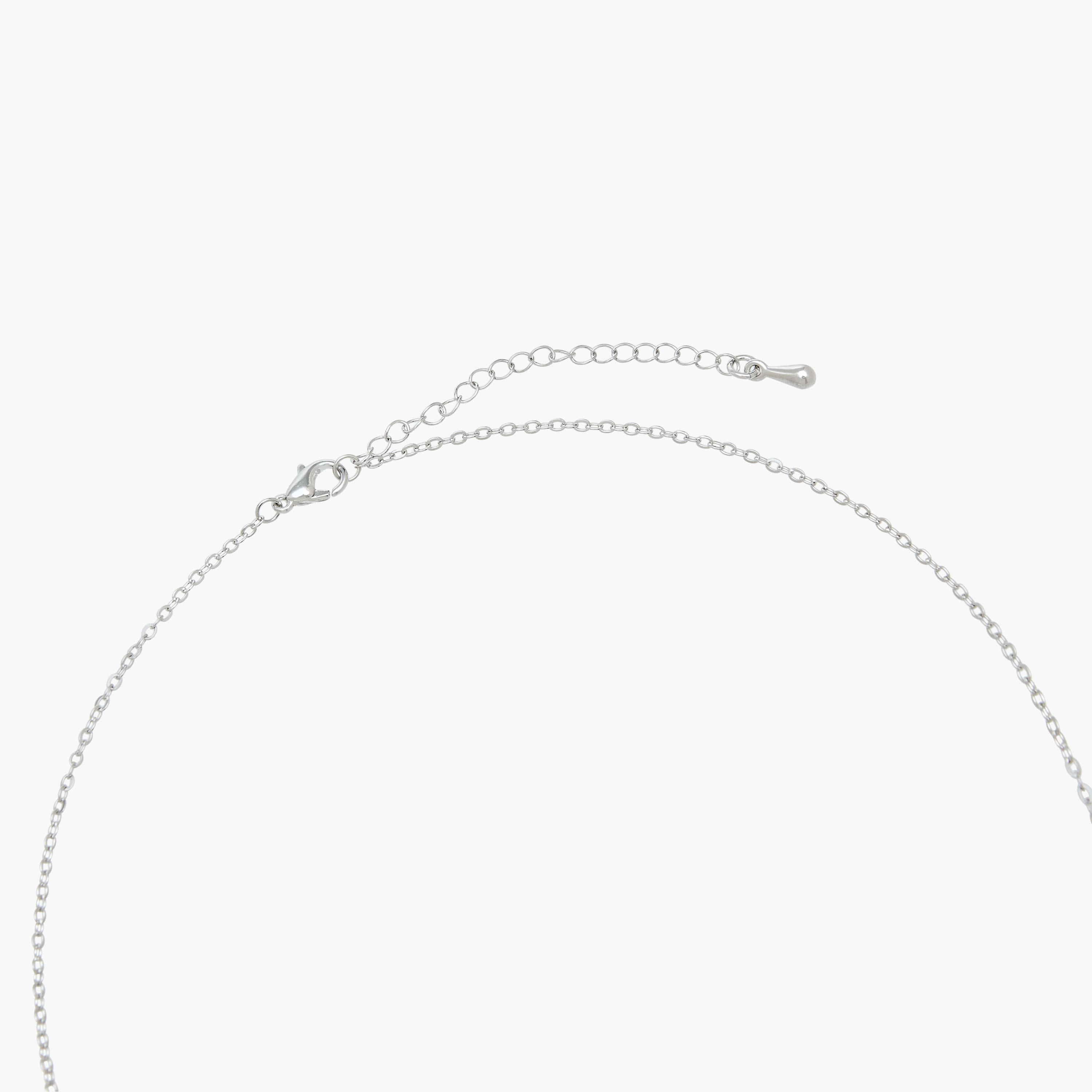 Silver Tone Necklace with Swarovski Heart Pendant-women-watchesandjewellery-jewellery-necklacesandpendants-image-3
