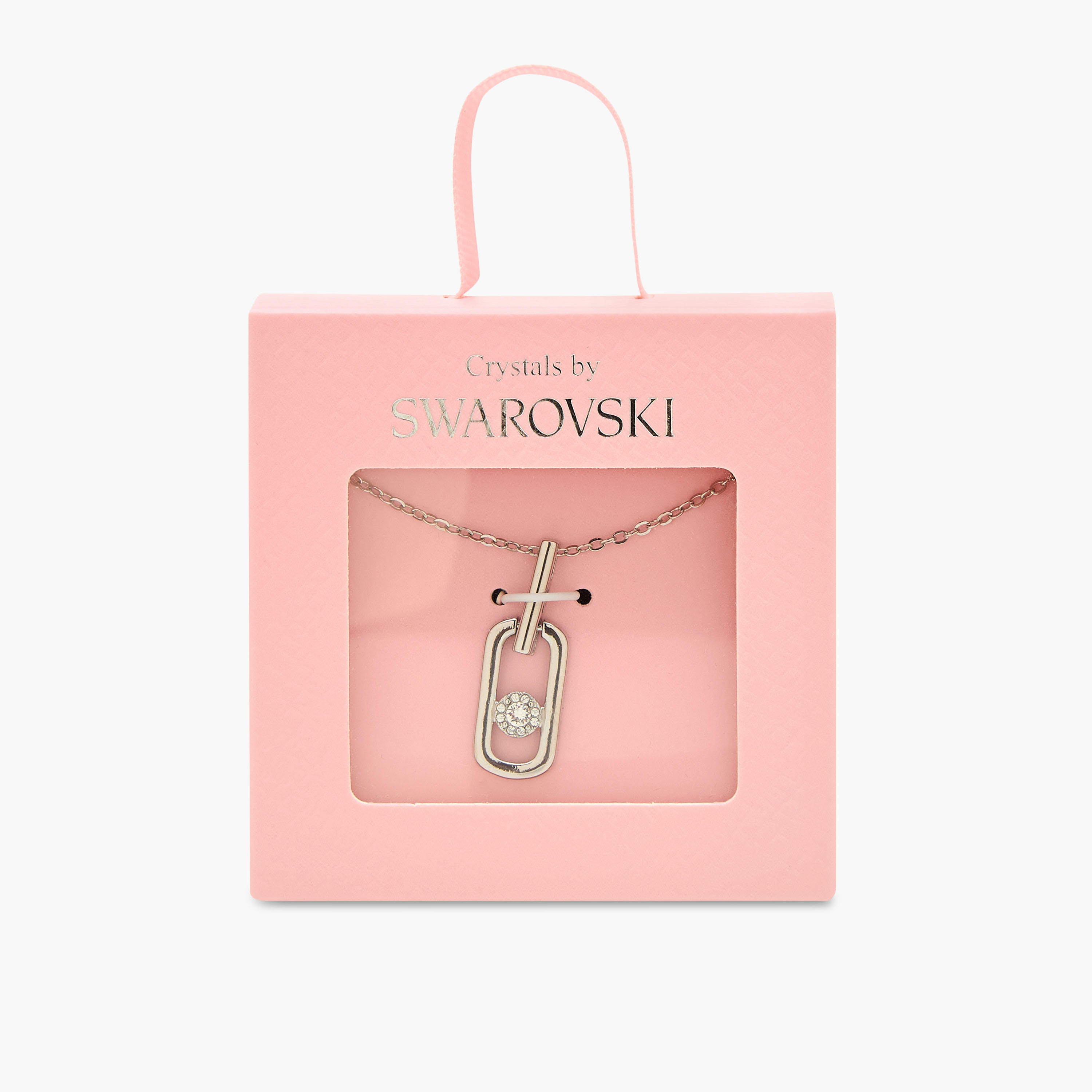 Silver Tone Necklace with Swarovski Stone Embellished Pendant-women-watchesandjewellery-jewellery-necklacesandpendants-image-5