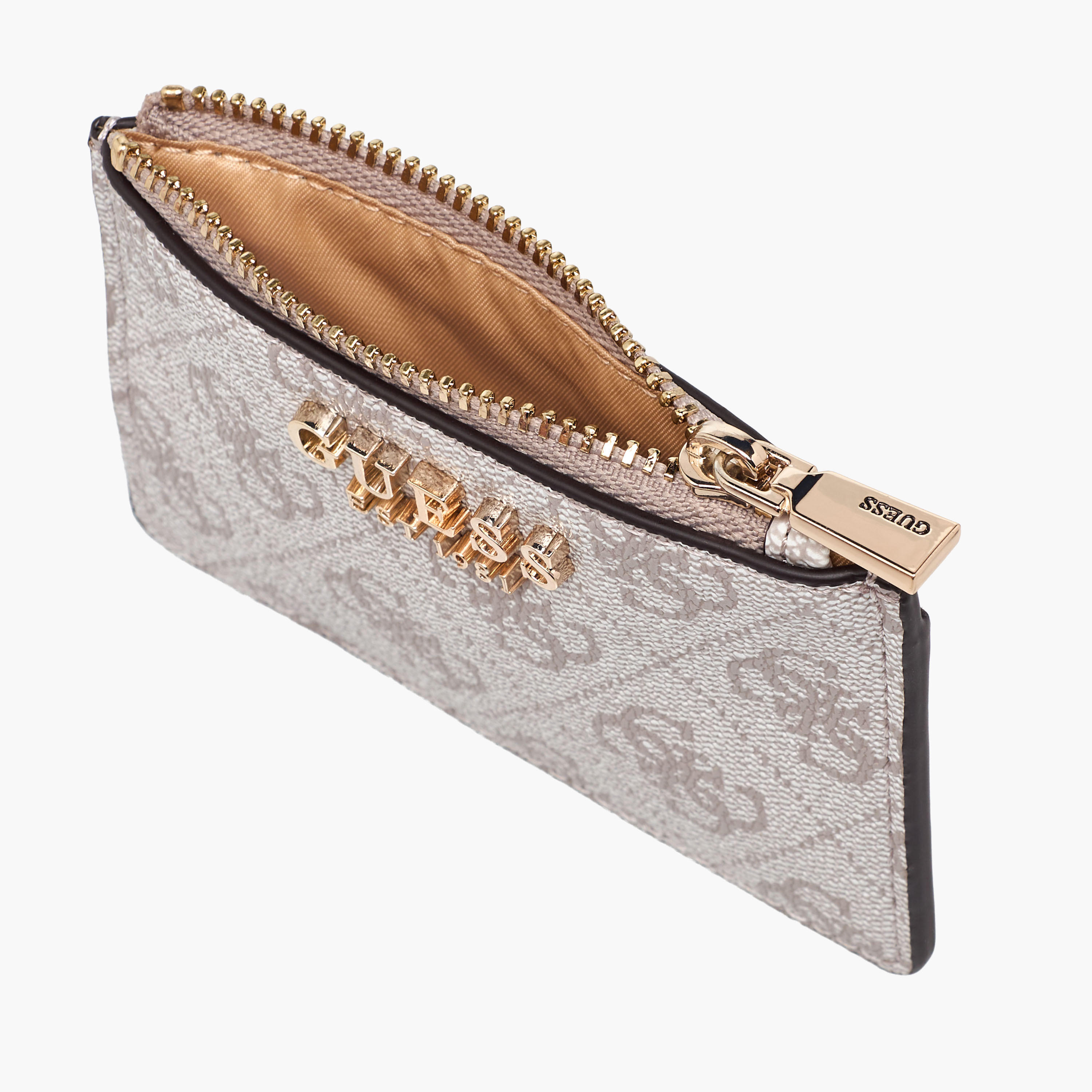 Guess Laurel II Monogram Print Card Holder with Zip Closure-women-bagsandwallets-wallets-image-5