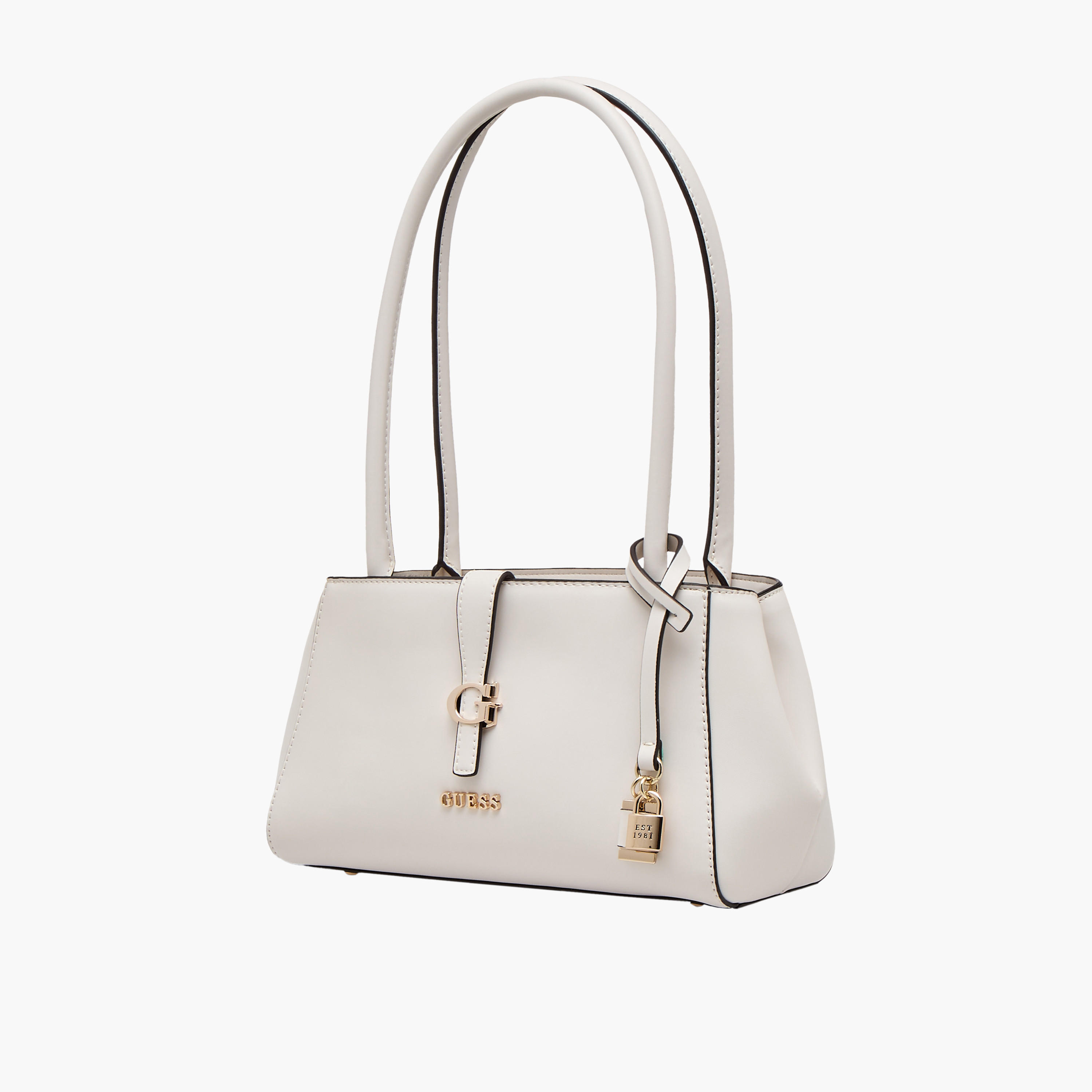 Guess Carrie Solid Shoulder Bag with Zip Closure-women-bagsandwallets-handbags-image-3
