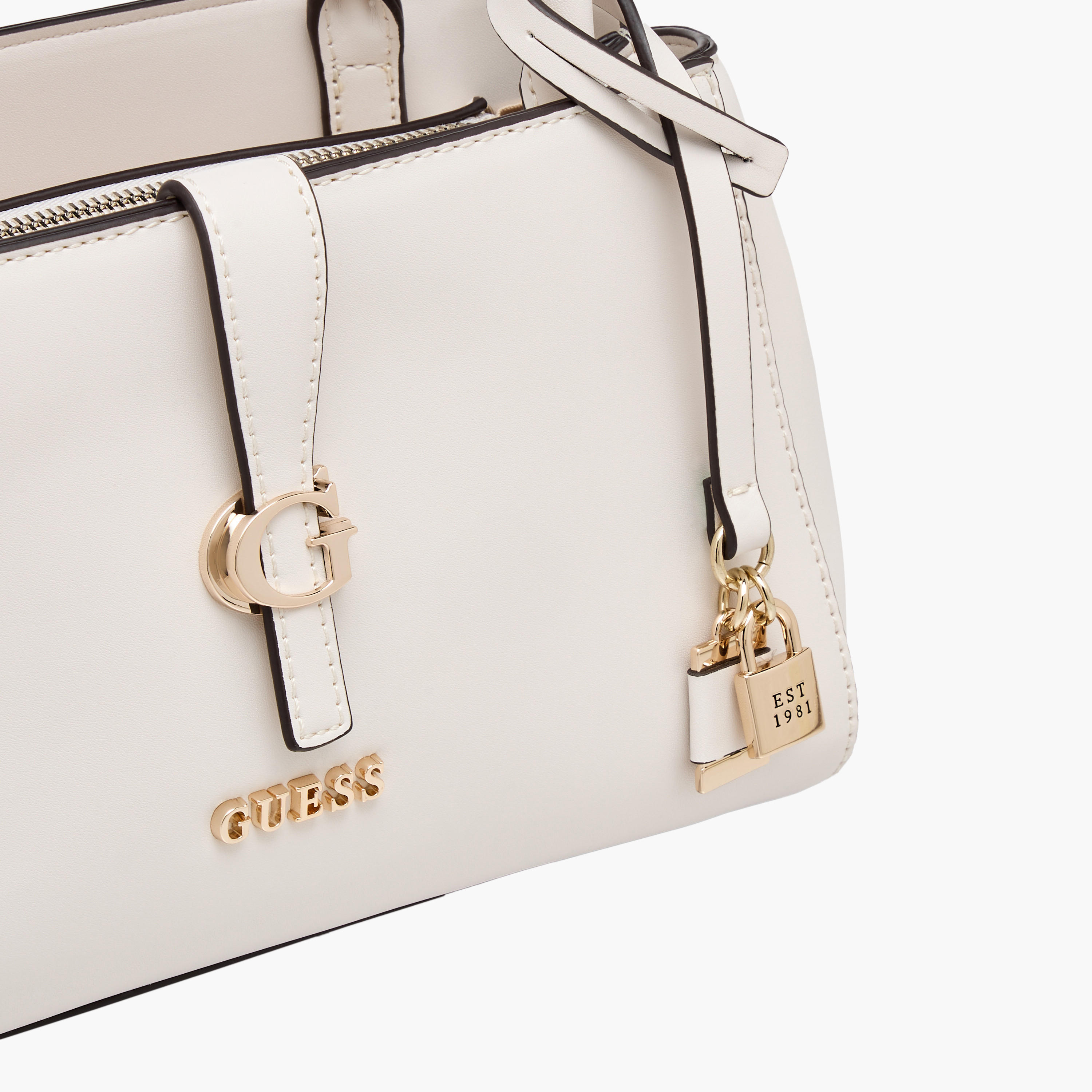 Guess Carrie Solid Shoulder Bag with Zip Closure-women-bagsandwallets-handbags-image-5