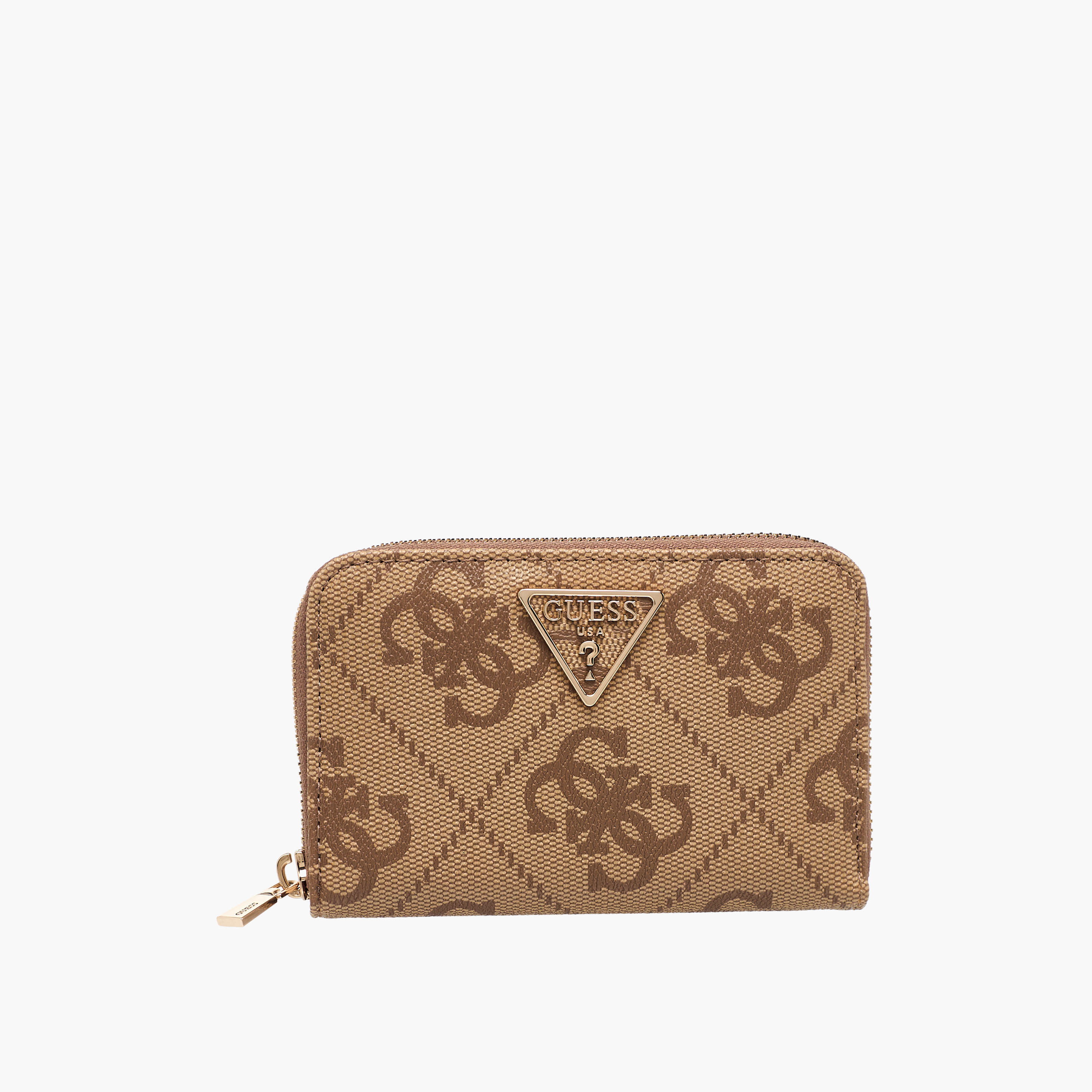 Guess Laurel II Monogram Print Wallet with Zip Closure-women-bagsandwallets-wallets-image-1