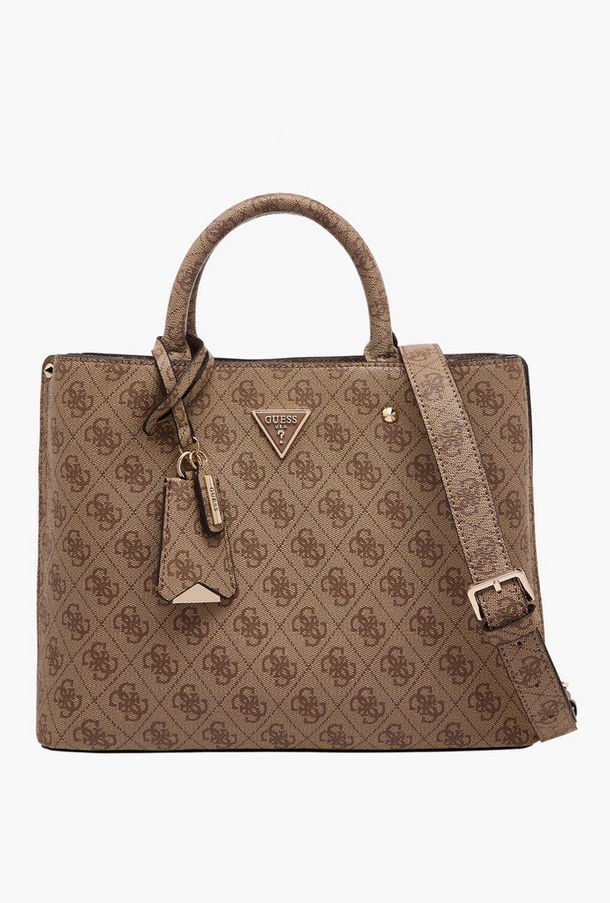 Guess Meridian II Monogram Texture Tote Bag with Detachable Strap-women-image-1