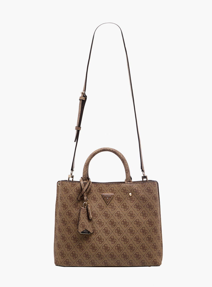 Guess Meridian II Monogram Texture Tote Bag with Detachable Strap-women-bagsandwallets-handbags-image-3
