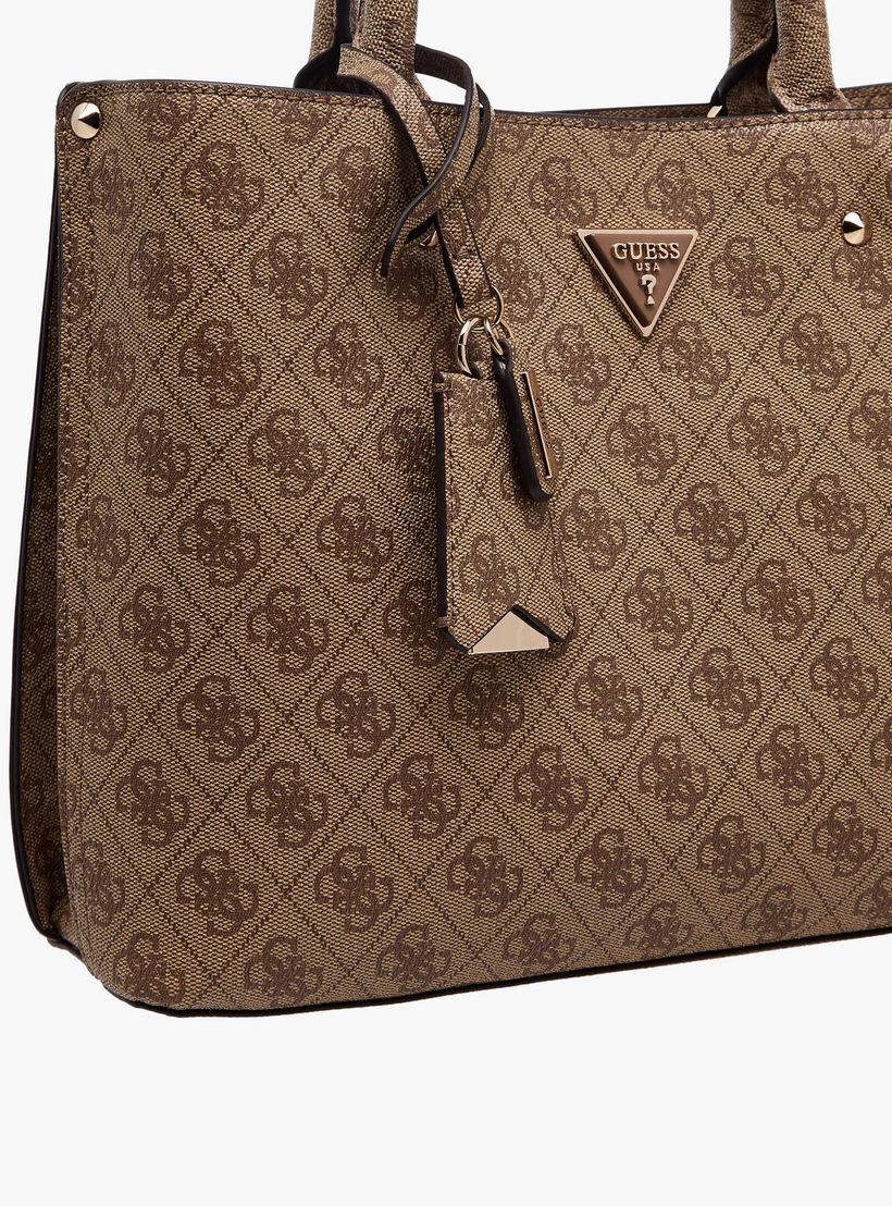 Guess Meridian II Monogram Texture Tote Bag with Detachable Strap-women-bagsandwallets-handbags-image-5