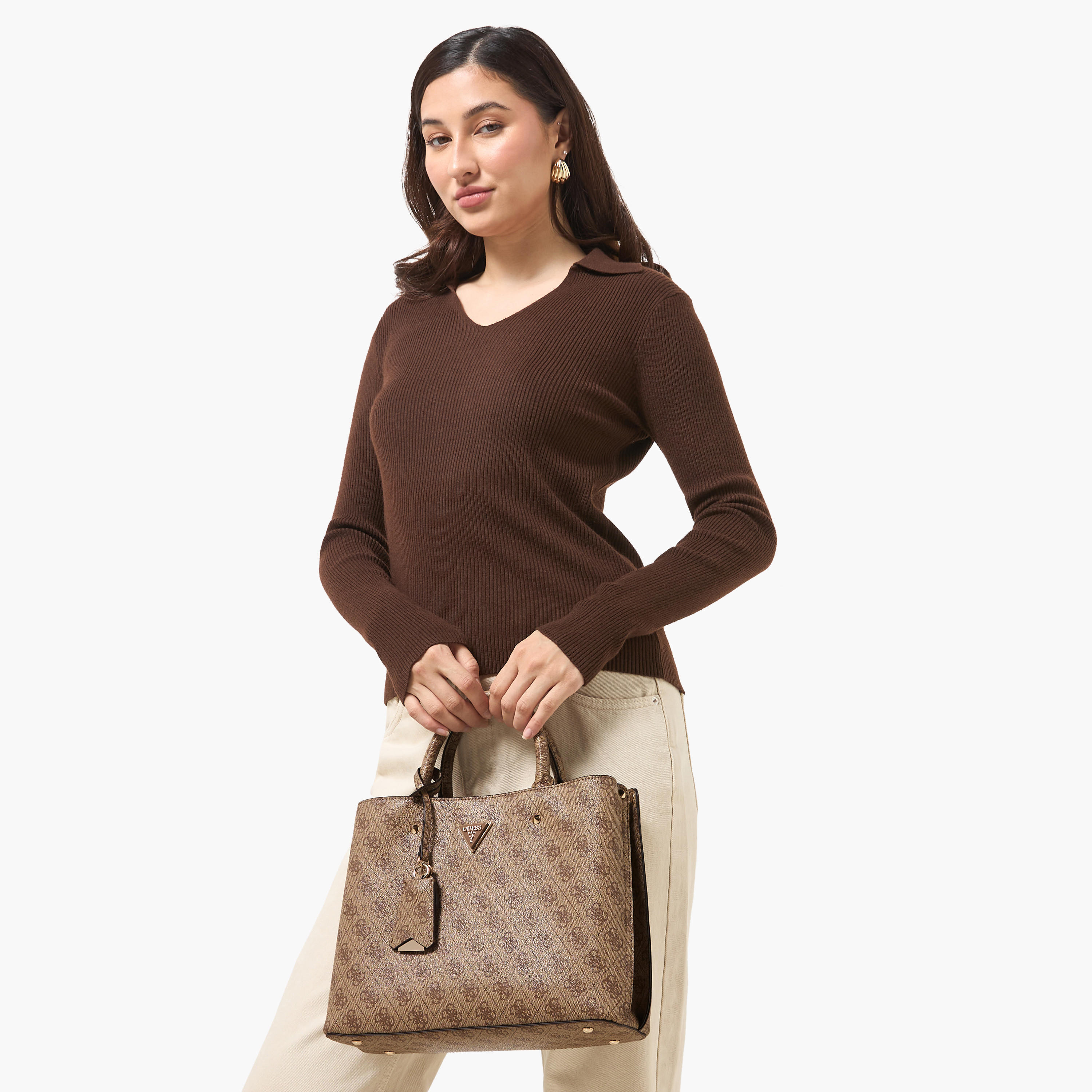 Guess Meridian II Monogram Texture Tote Bag with Detachable Strap-women-bagsandwallets-handbags-image-8