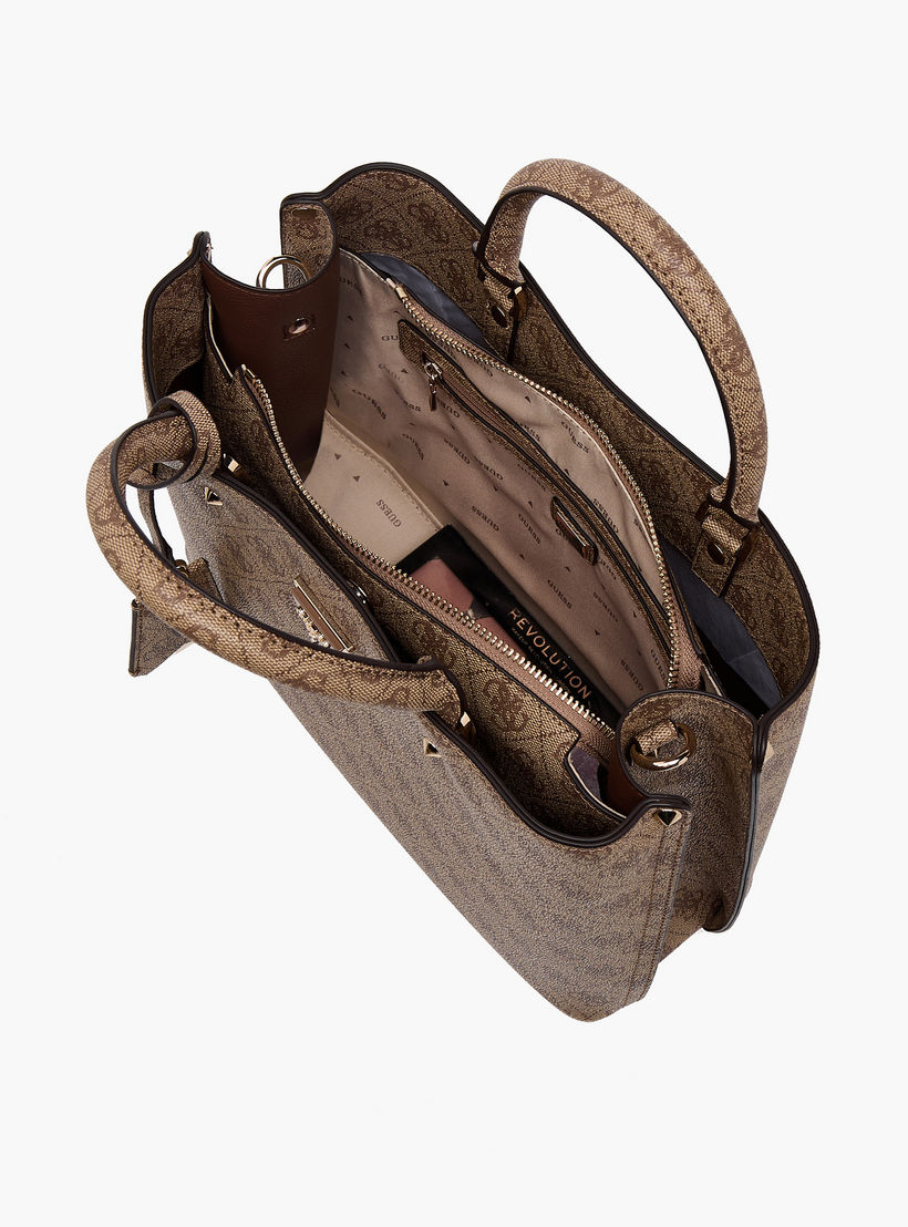 Guess Meridian II Monogram Texture Tote Bag with Detachable Strap-women-bagsandwallets-handbags-image-9
