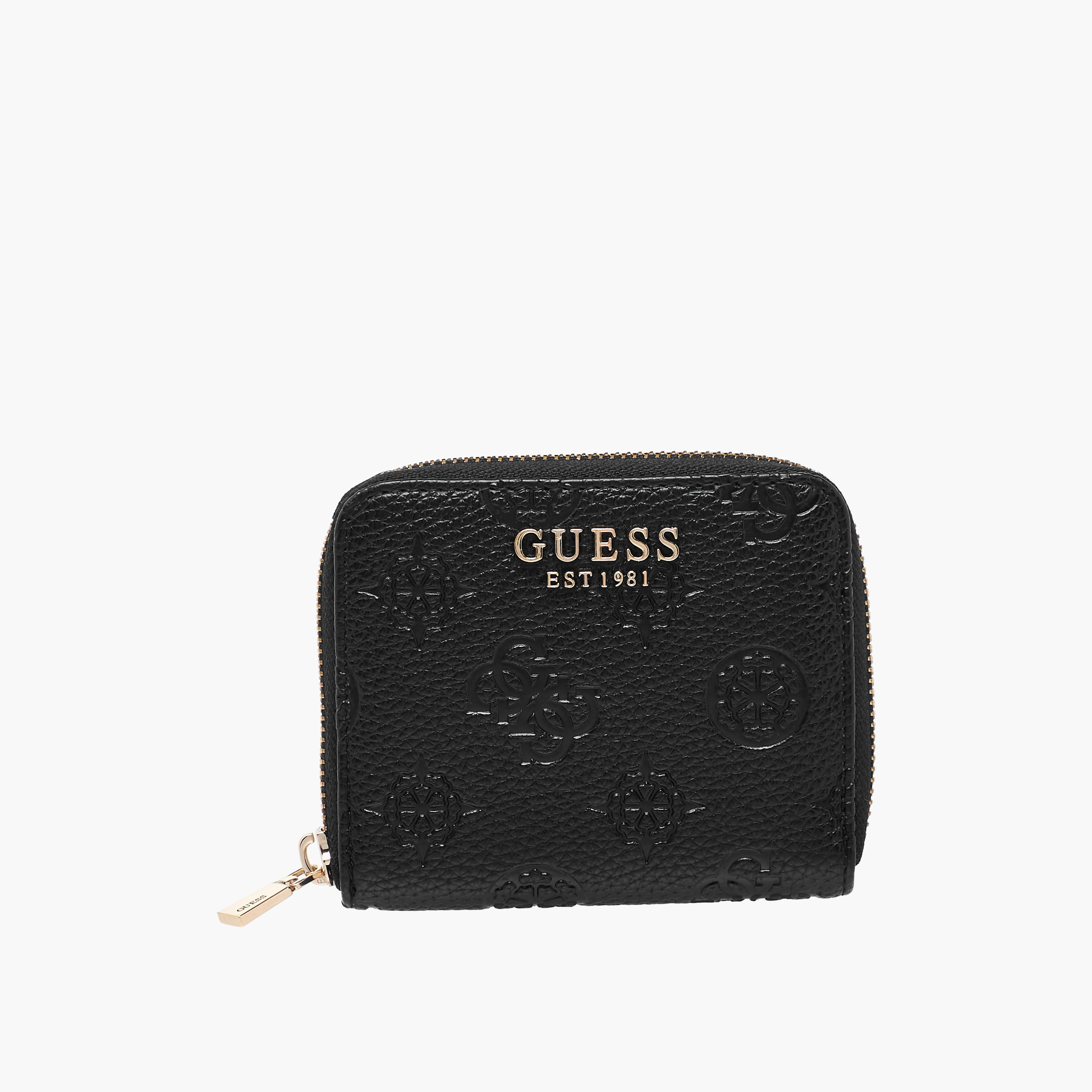 Guess Cresidia II Monogram Textured Wallet with Zip Closure-women-bagsandwallets-wallets-image-1