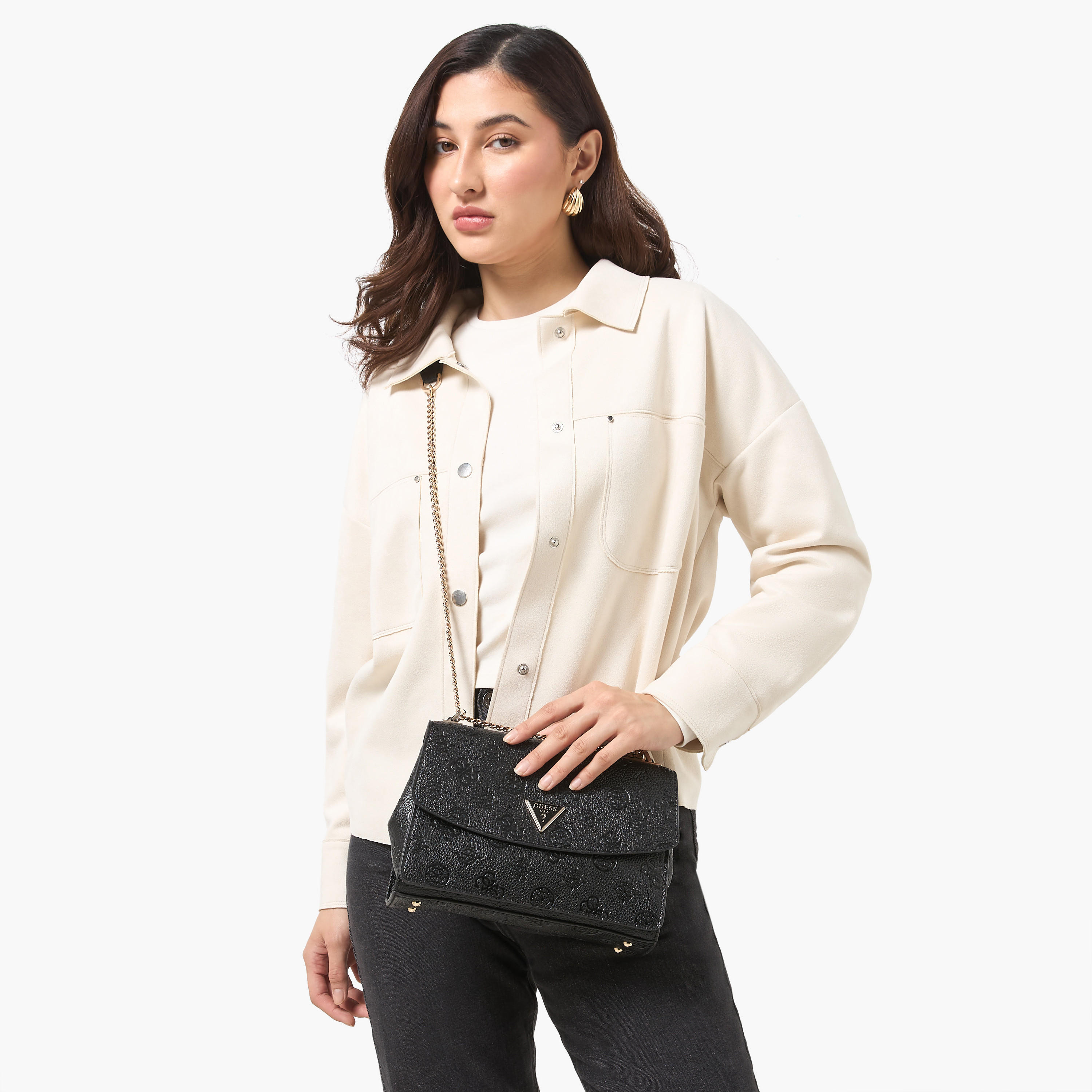 شنطة كروس بودي بارزة الملمس بطبعات مونوجرام وحزام سلسلة كريسيديا II من جيس-women-bagsandwallets-handbags-image-2