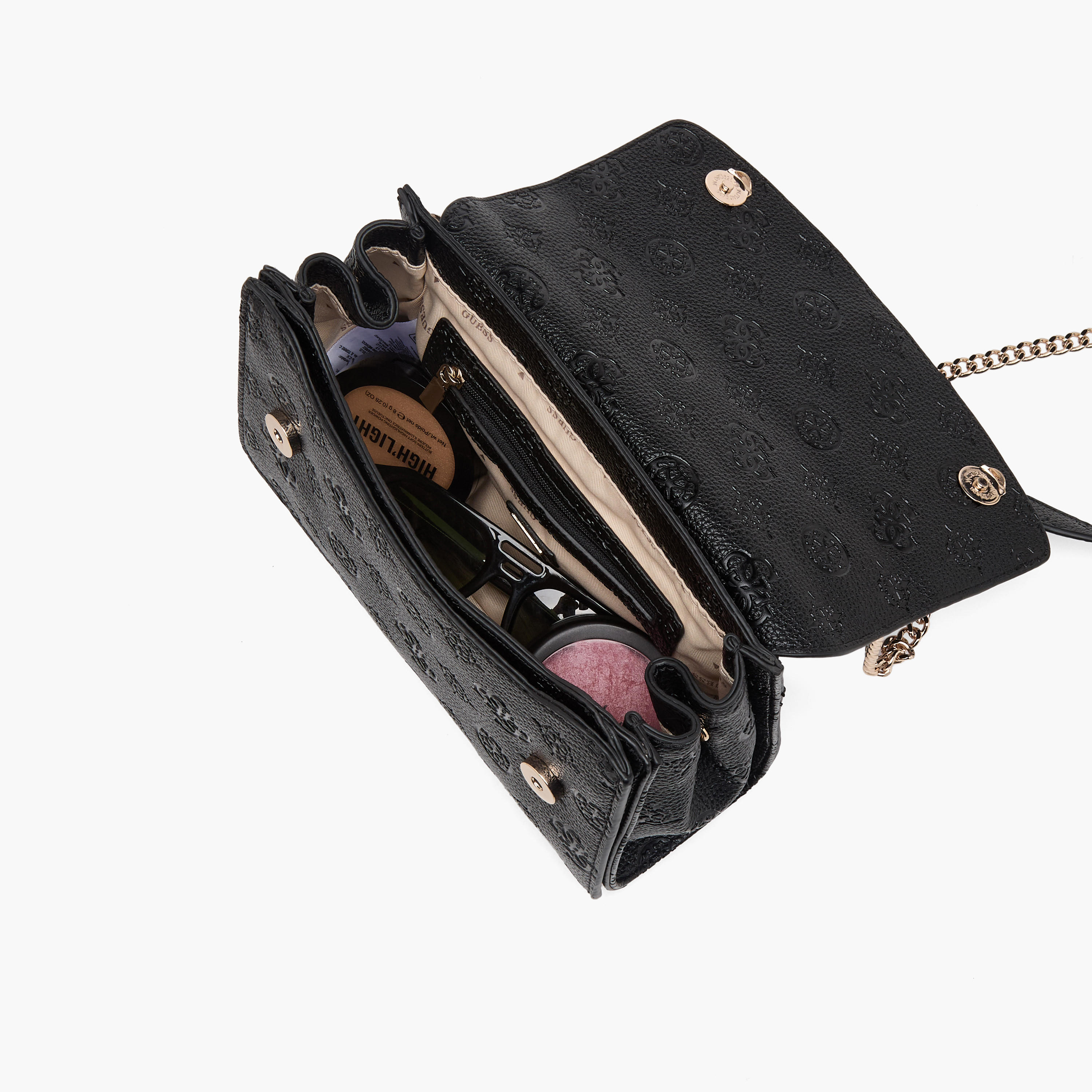 شنطة كروس بودي بارزة الملمس بطبعات مونوجرام وحزام سلسلة كريسيديا II من جيس-women-bagsandwallets-handbags-image-8