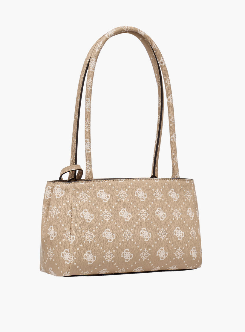 Guess Carrie Monogram Print Shoulder Bag with Zip Closure-women-bagsandwallets-handbags-image-4