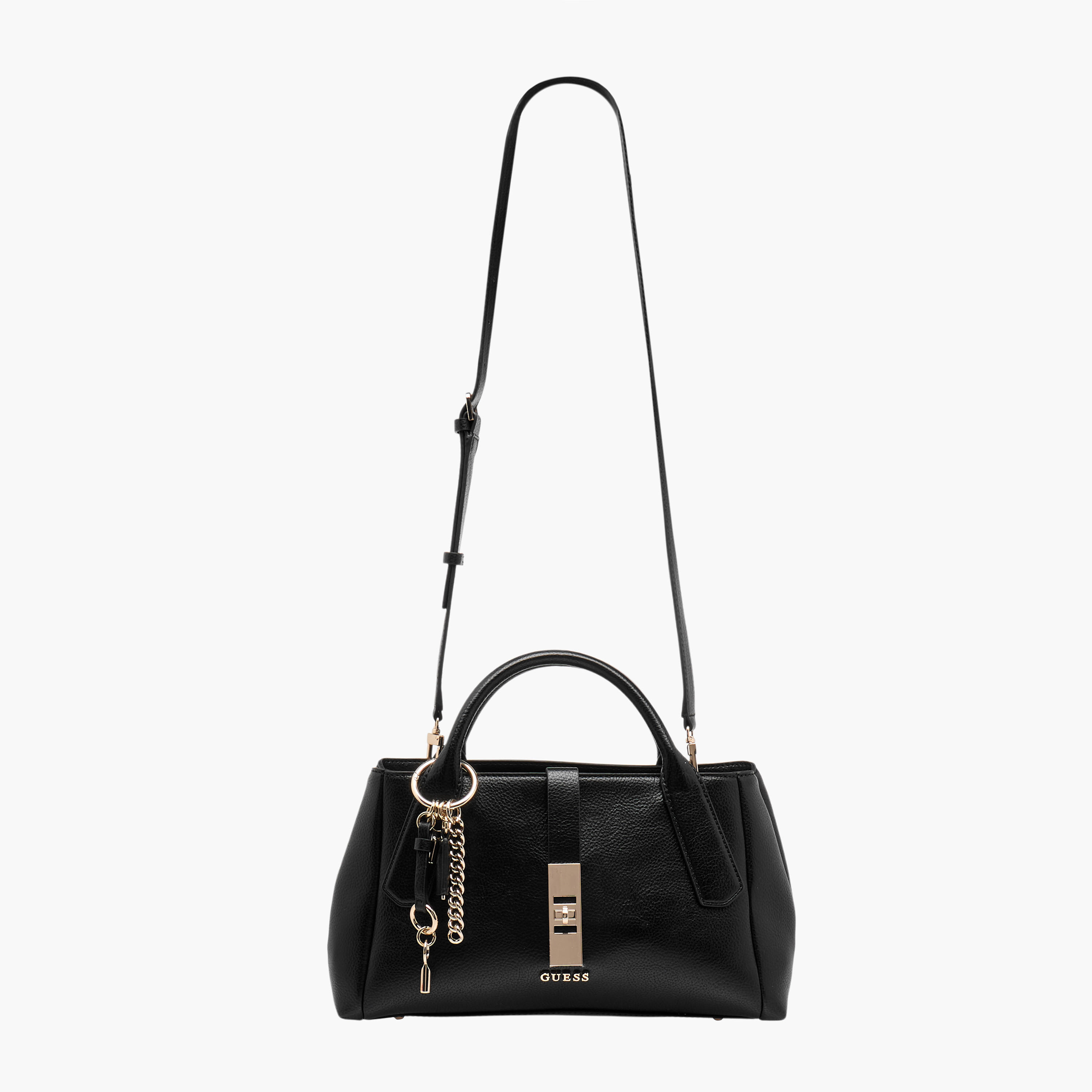 Guess Brooke Textured Satchel Bag with Detachable Strap-women-bagsandwallets-handbags-image-3