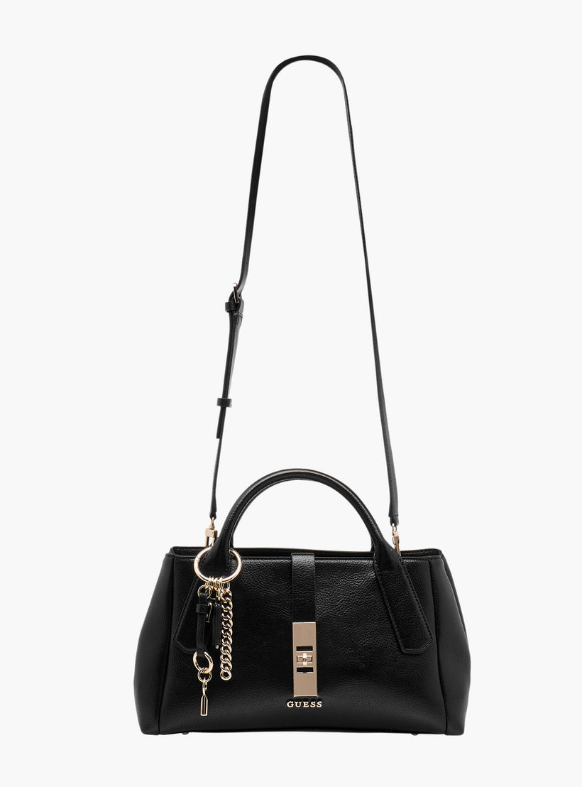 Guess Brooke Textured Satchel Bag with Detachable Strap-women-bagsandwallets-handbags-image-3