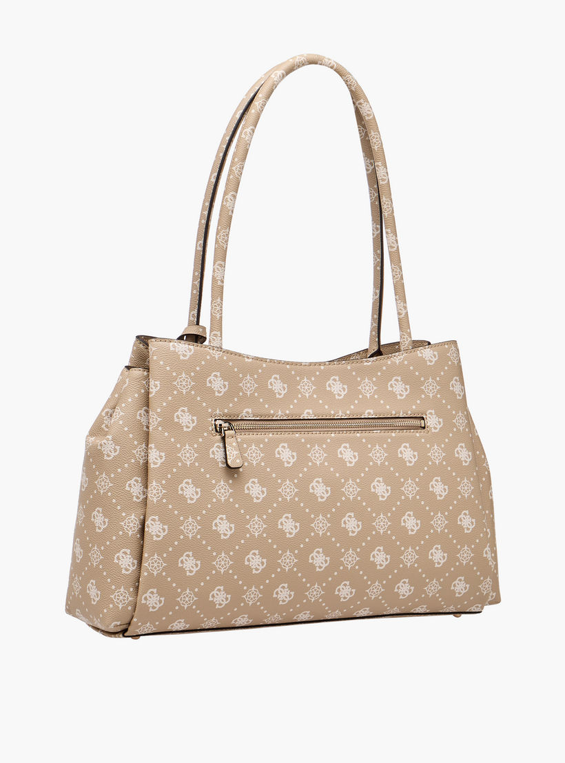 Guess Carrie Monogram Print Tote Bag with Double Handle-women-bagsandwallets-handbags-image-4
