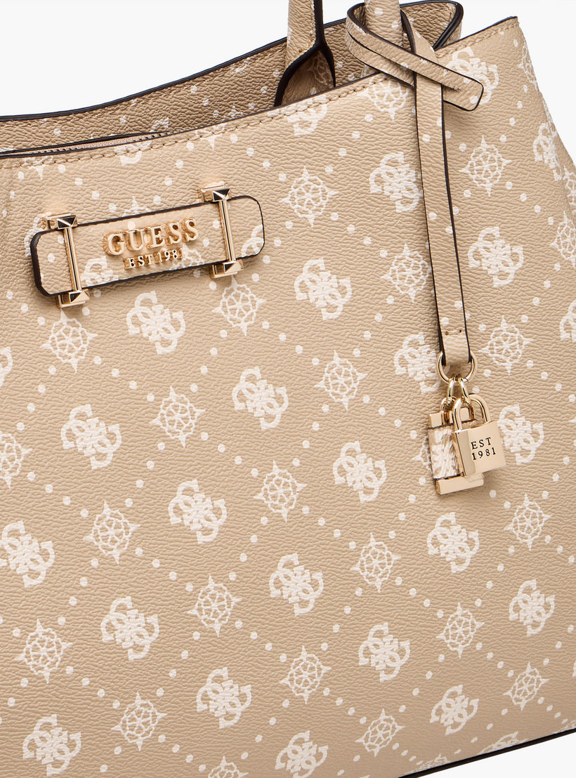 Guess Carrie Monogram Print Tote Bag with Double Handle-women-bagsandwallets-handbags-image-5