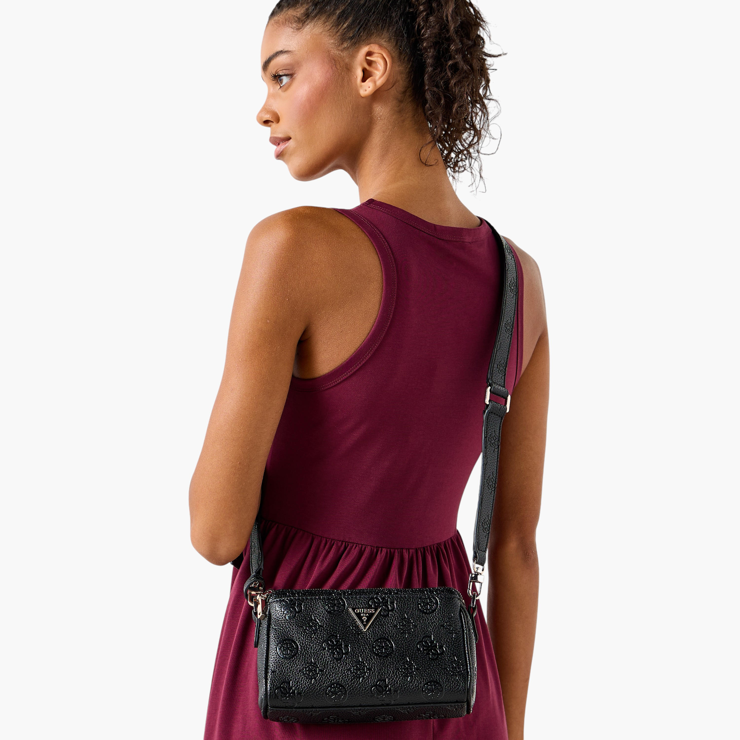 Guess Cresidia II Monogram Embossed Crossbody Bag with Adjustable Strap-women-bagsandwallets-handbags-image-2