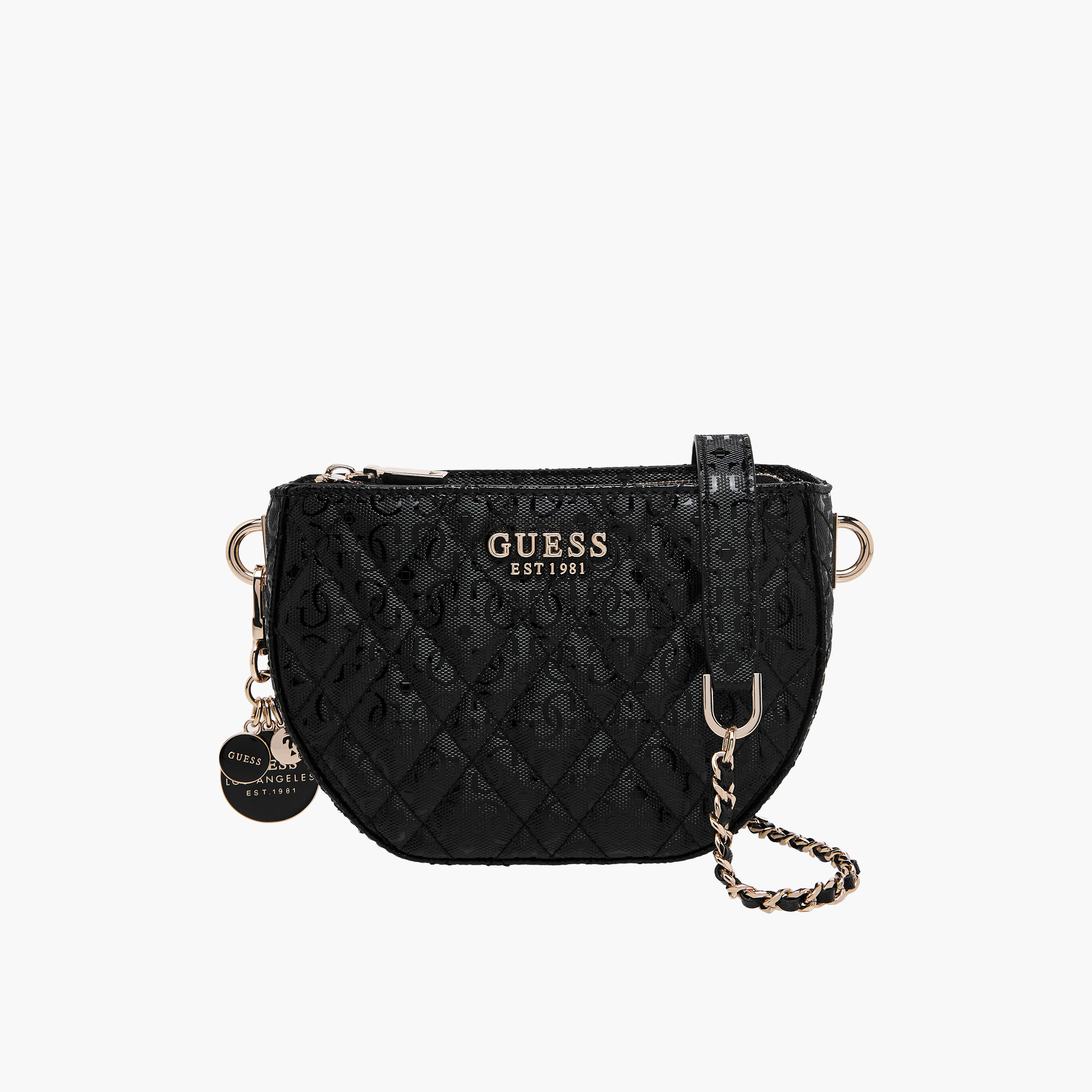 Guess Isemay Quilted Crossbody Bag with Detachable Strap-women-bagsandwallets-handbags-image-1