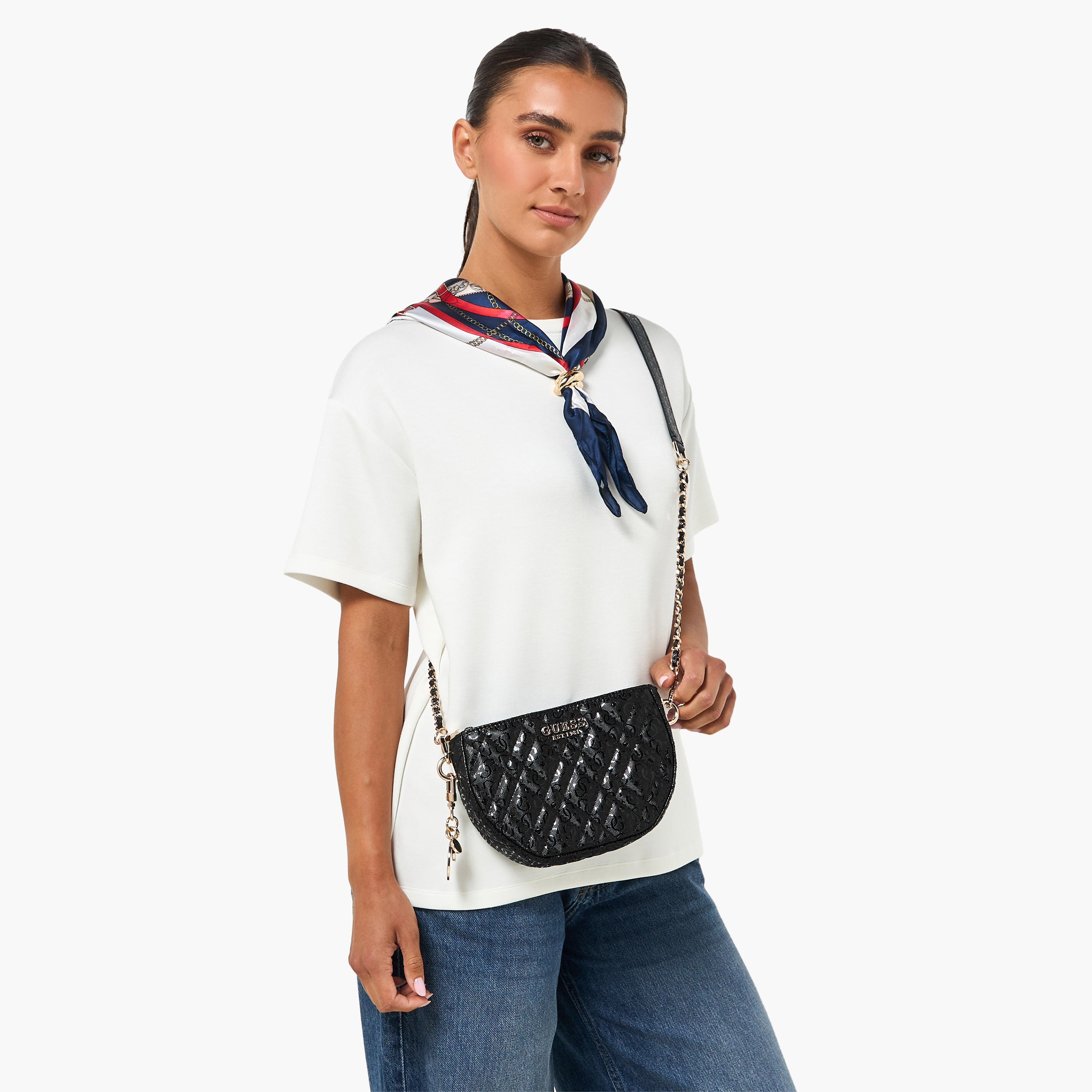 Guess Isemay Quilted Crossbody Bag with Detachable Strap-women-bagsandwallets-handbags-image-2