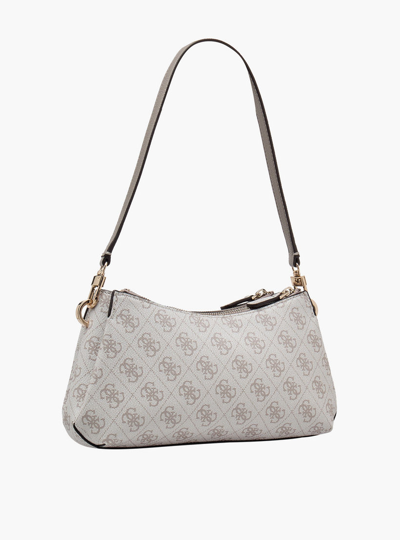 Guess Noelle II Monogram Texture Shoulder Bag with Detachable Strap-women-bagsandwallets-handbags-image-4