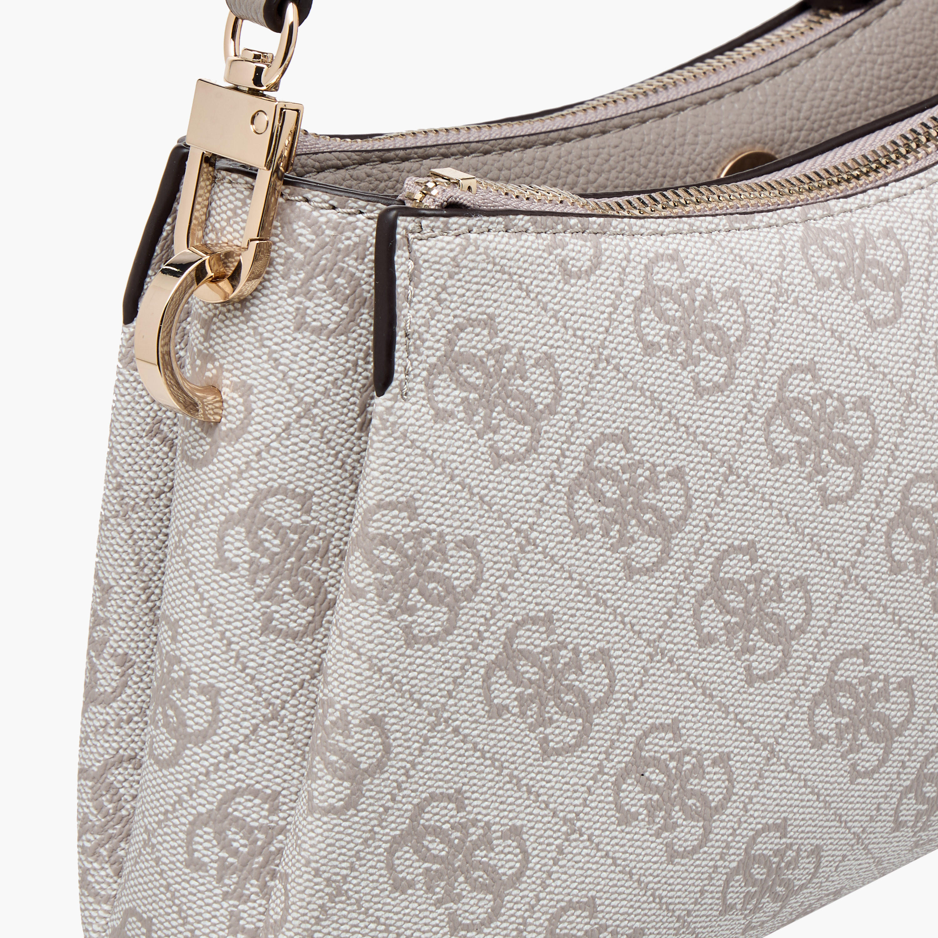 Guess Noelle II Monogram Texture Shoulder Bag with Detachable Strap-women-bagsandwallets-handbags-image-6