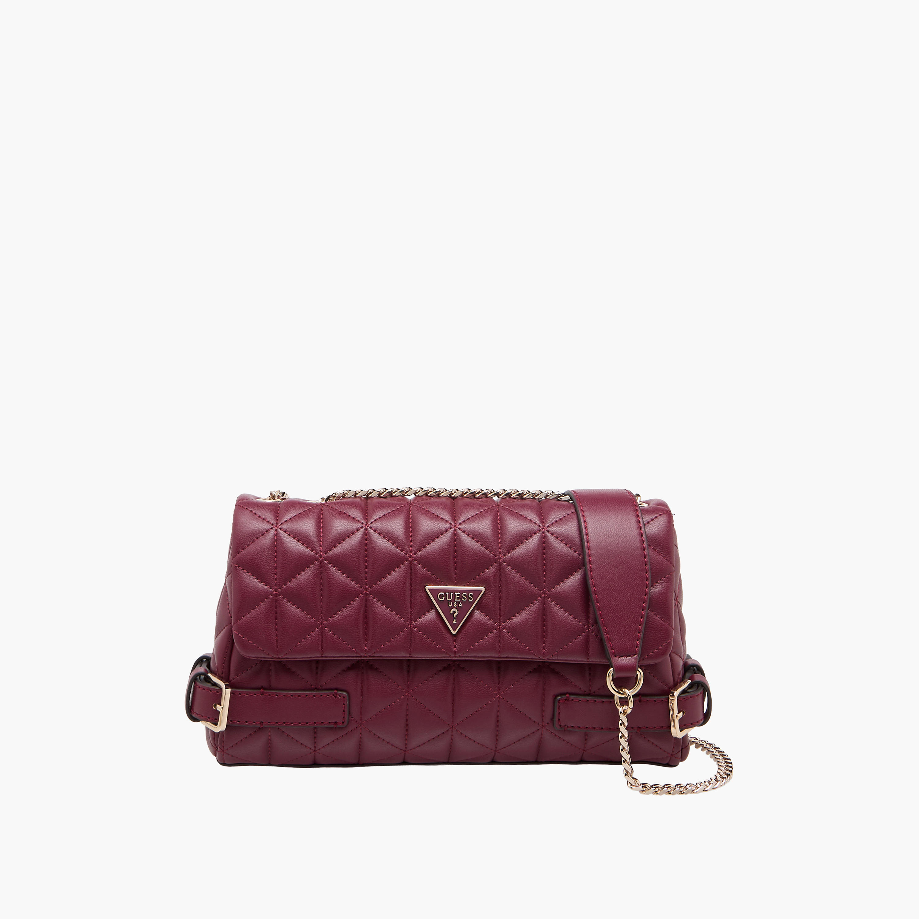 Guess Paisleigh Quilted Crossbody Bag with Flap Closure-women-bagsandwallets-handbags-image-1