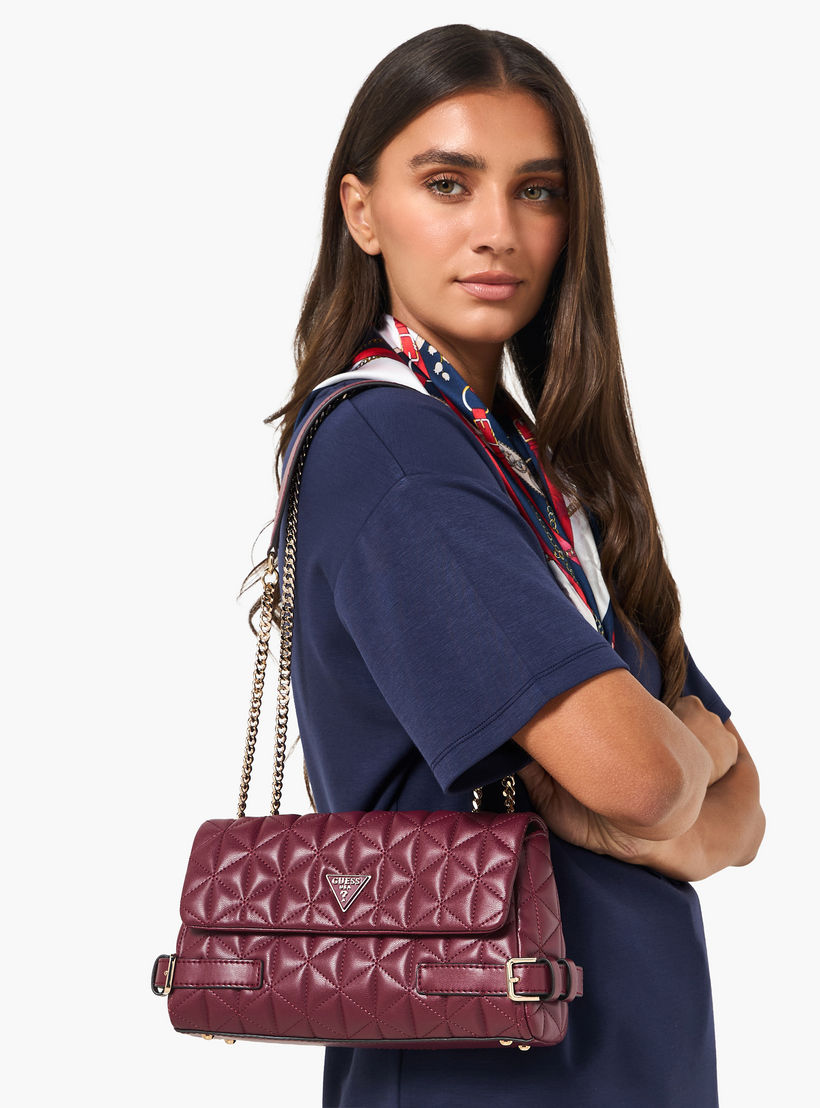 Guess Paisleigh Quilted Crossbody Bag with Flap Closure-women-bagsandwallets-handbags-image-2