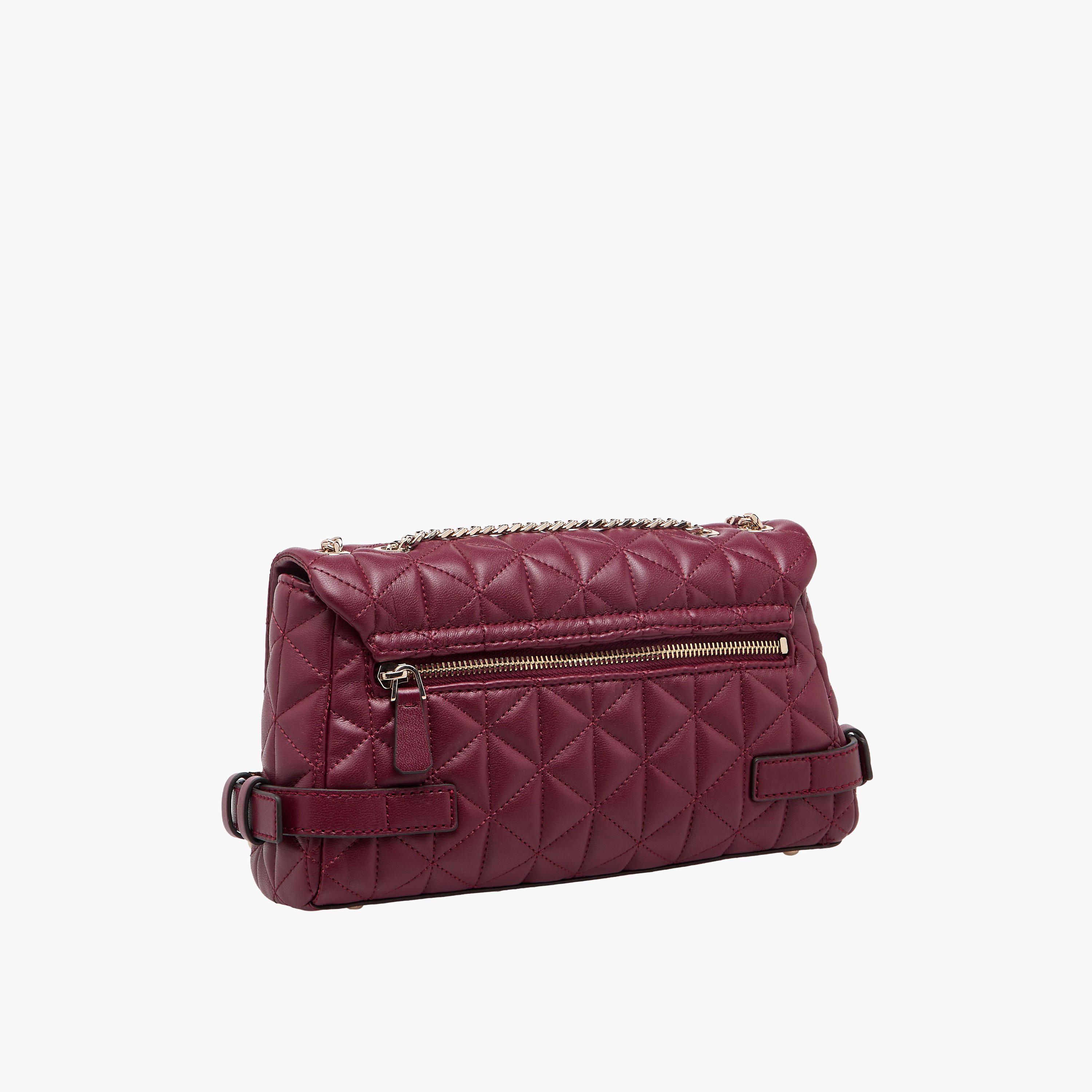 Guess Paisleigh Quilted Crossbody Bag with Flap Closure-women-bagsandwallets-handbags-image-4