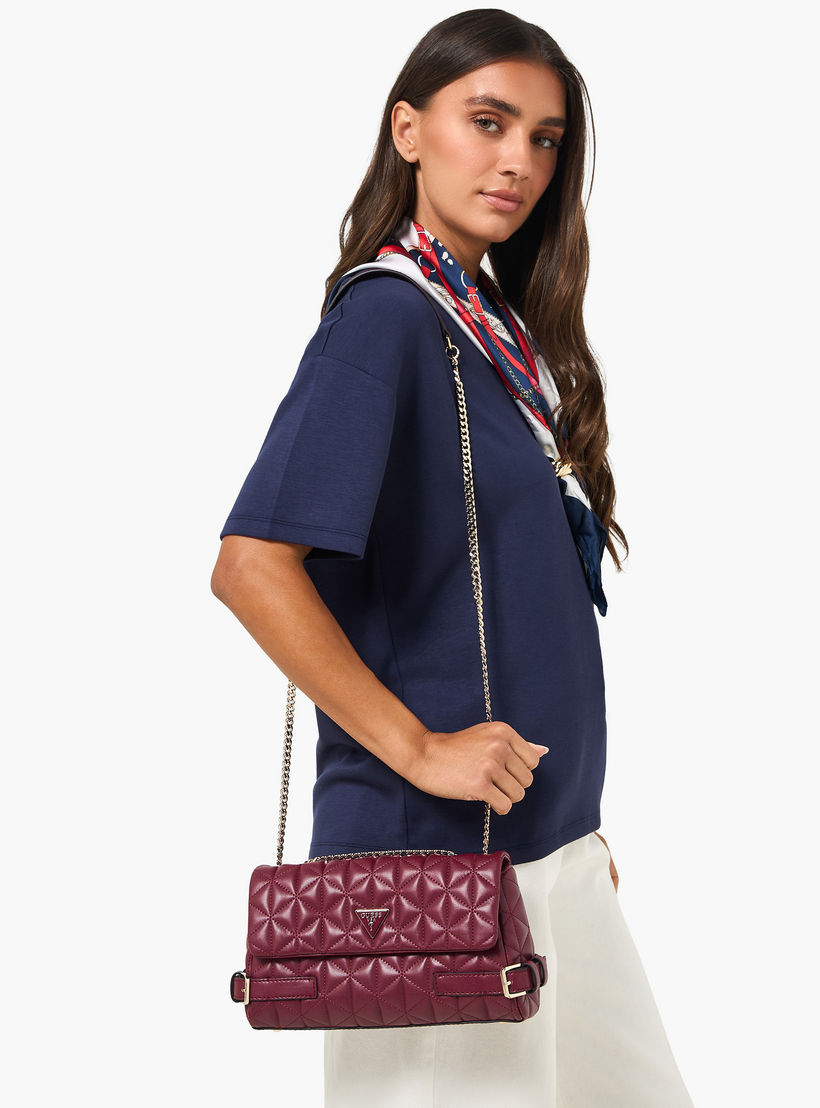 Guess Paisleigh Quilted Crossbody Bag with Flap Closure-women-bagsandwallets-handbags-image-8