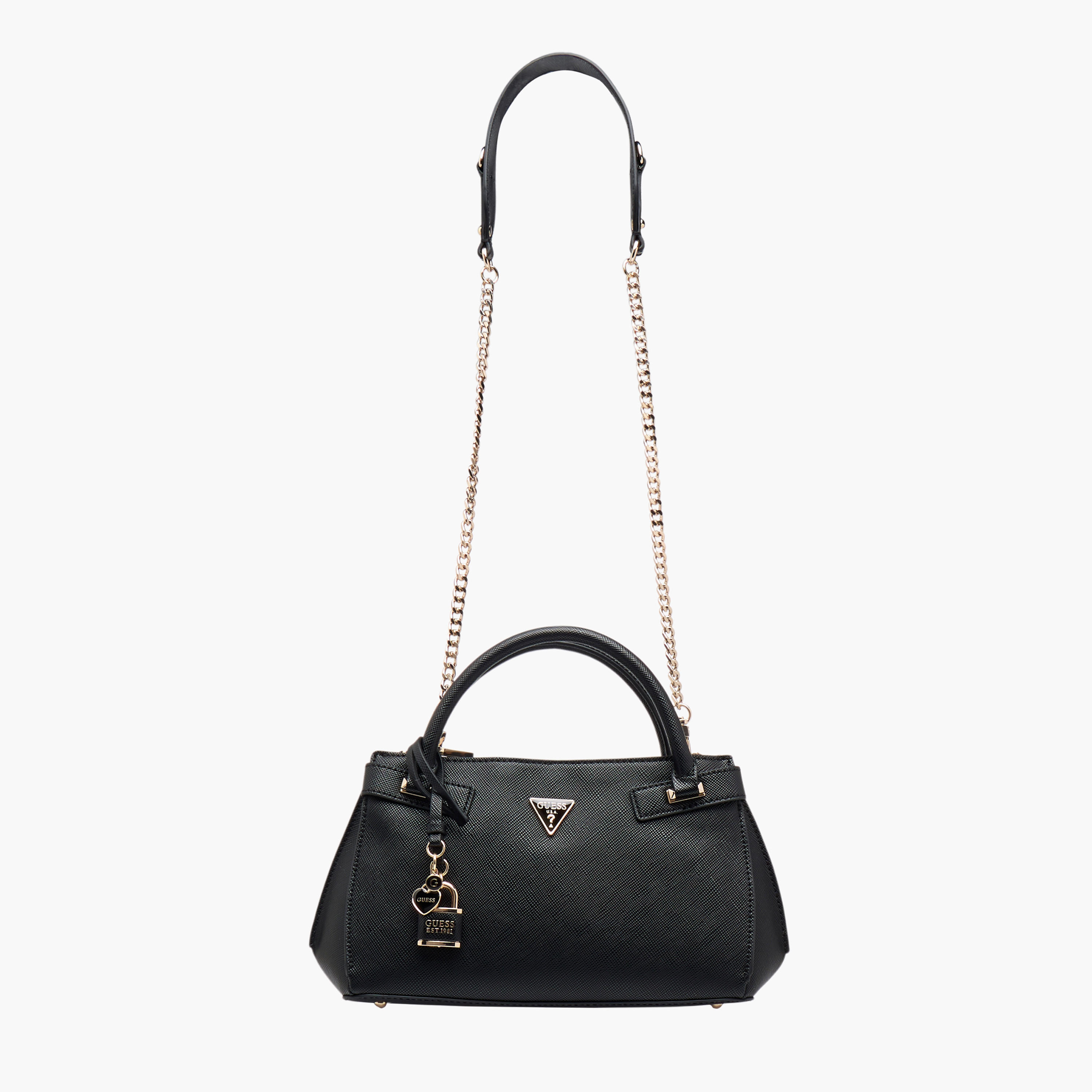 Guess Serenova Textured Satchel Bag with Detachable Strap-women-bagsandwallets-handbags-image-3