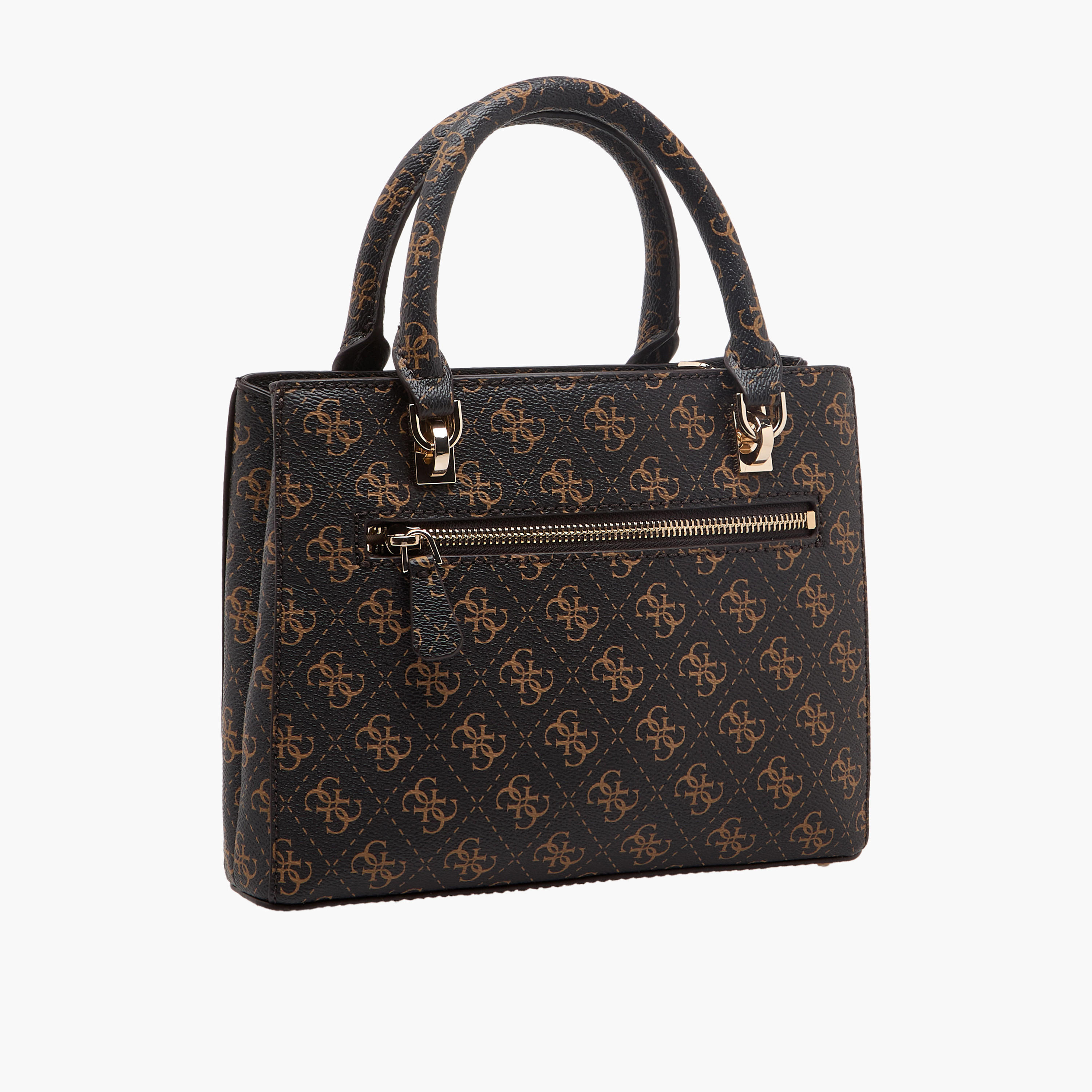 Guess Noelle II Monogram Print Crossbody Bag with Double Handle-women-bagsandwallets-handbags-image-4