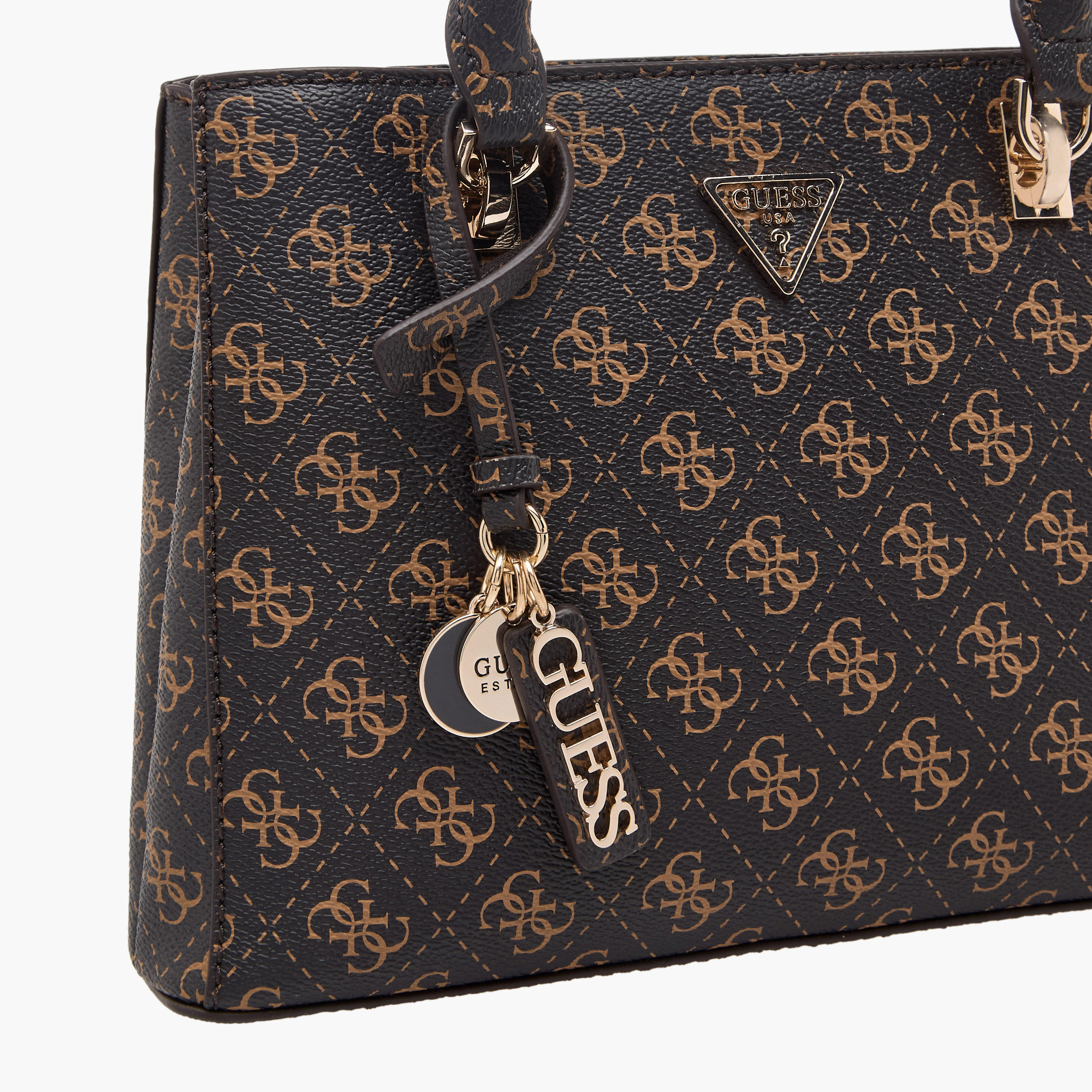 Guess Noelle II Monogram Print Crossbody Bag with Double Handle-women-bagsandwallets-handbags-image-5