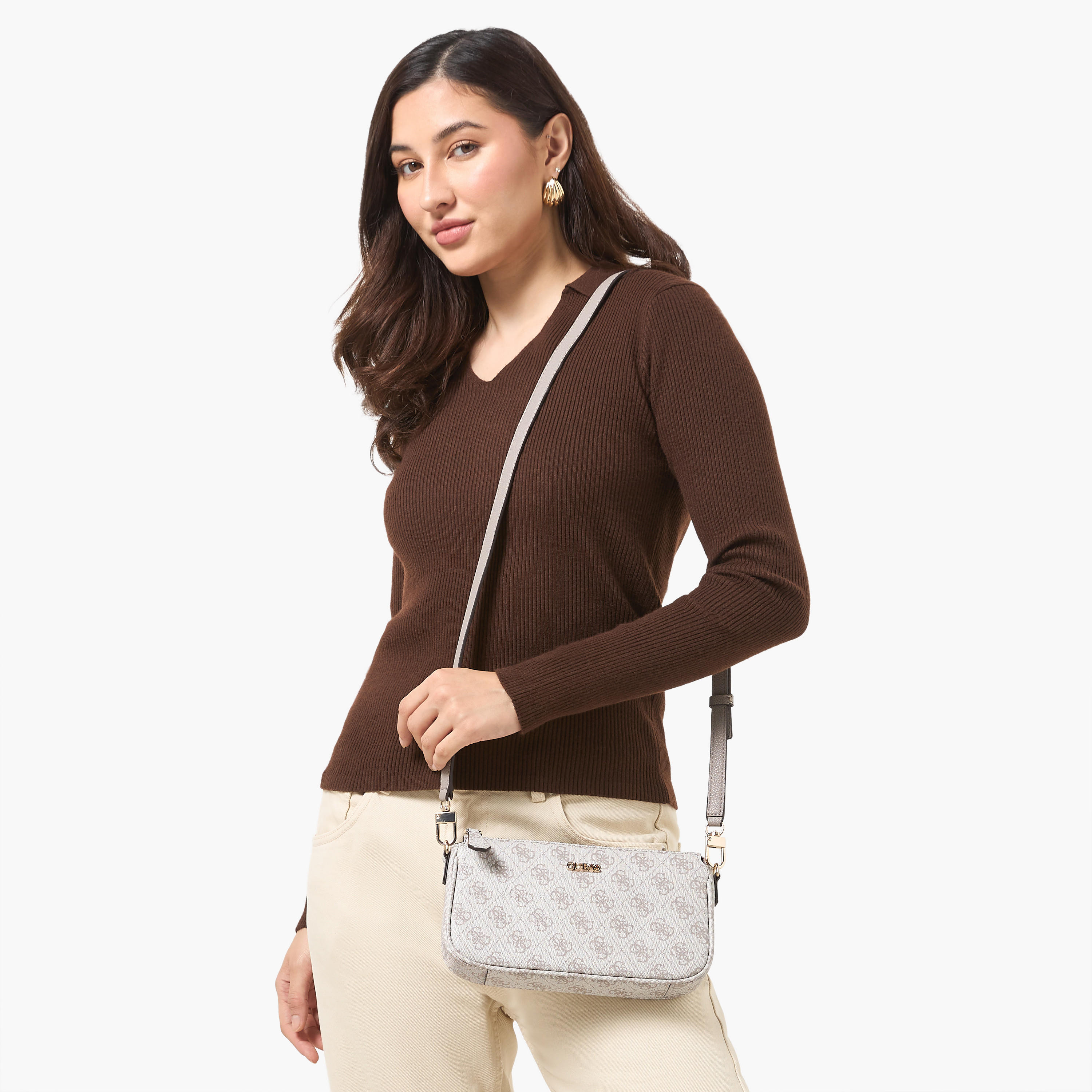 Guess Noelle II Monogram Texture Crossbody Bag with Detachable Strap-women-bagsandwallets-handbags-image-2