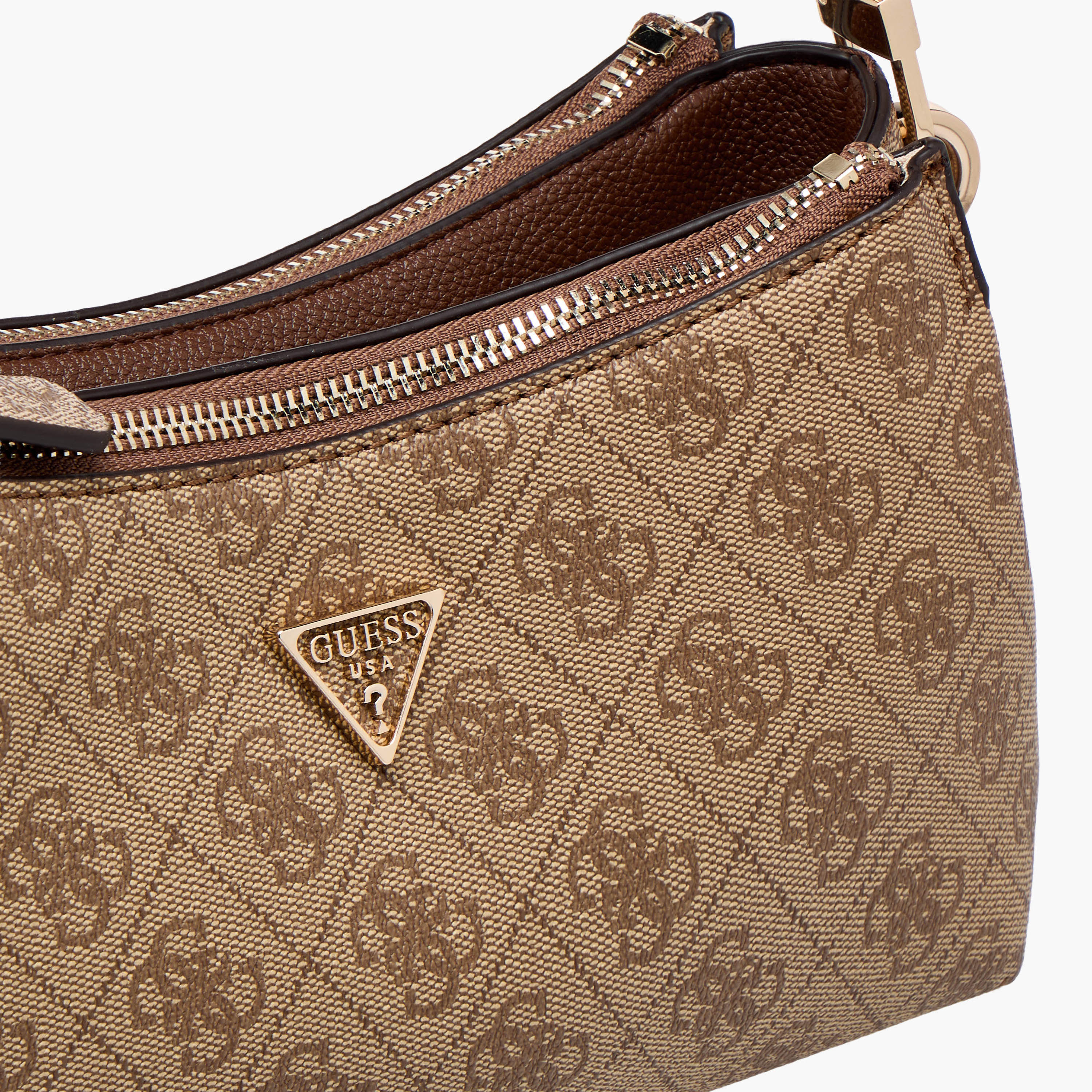 Guess Noelle II Monogram Texture Shoulder Bag with Detachable Strap-women-bagsandwallets-handbags-image-5