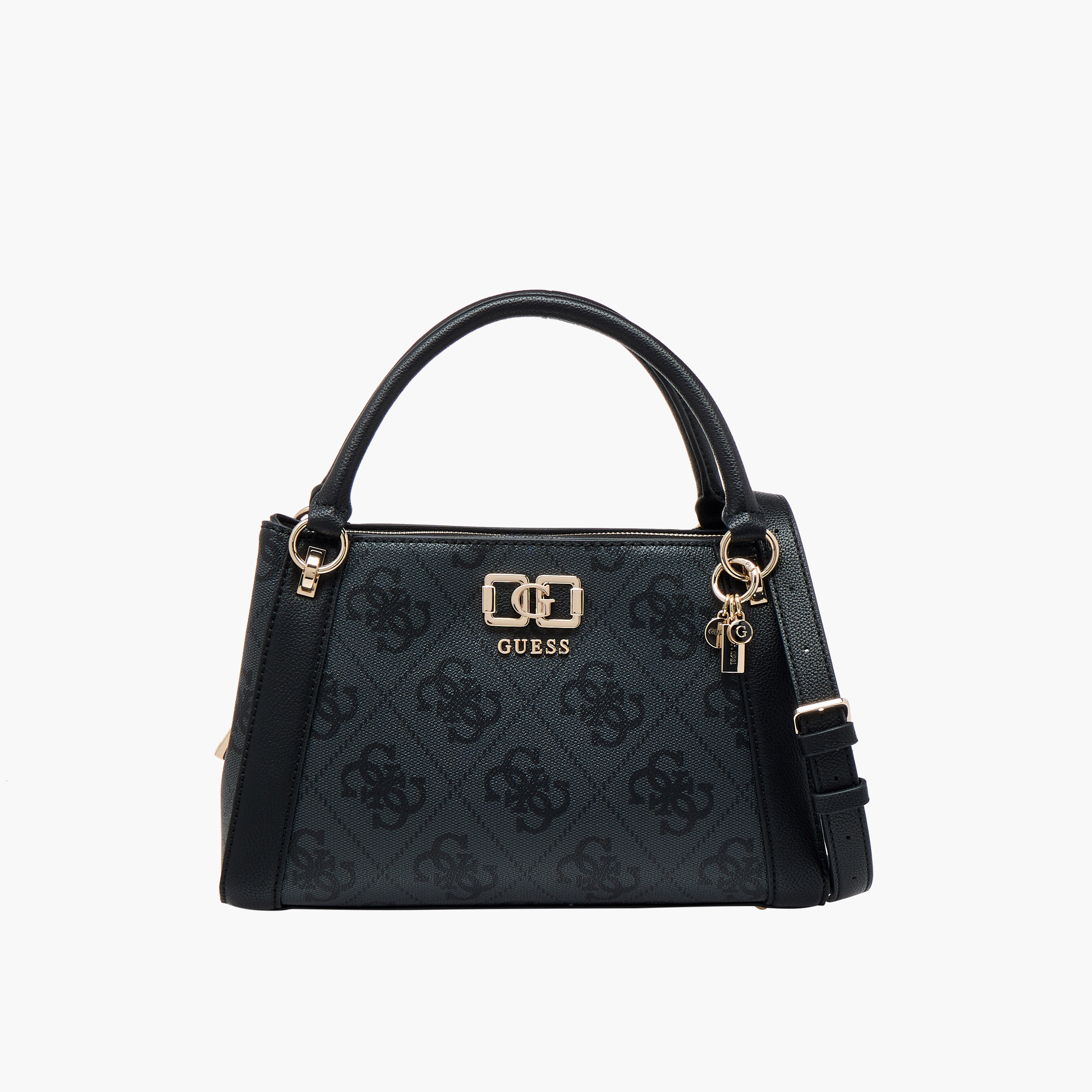 Guess Karnilla Monogram Print Tote Bag with Zip Closure-women-bagsandwallets-handbags-image-1