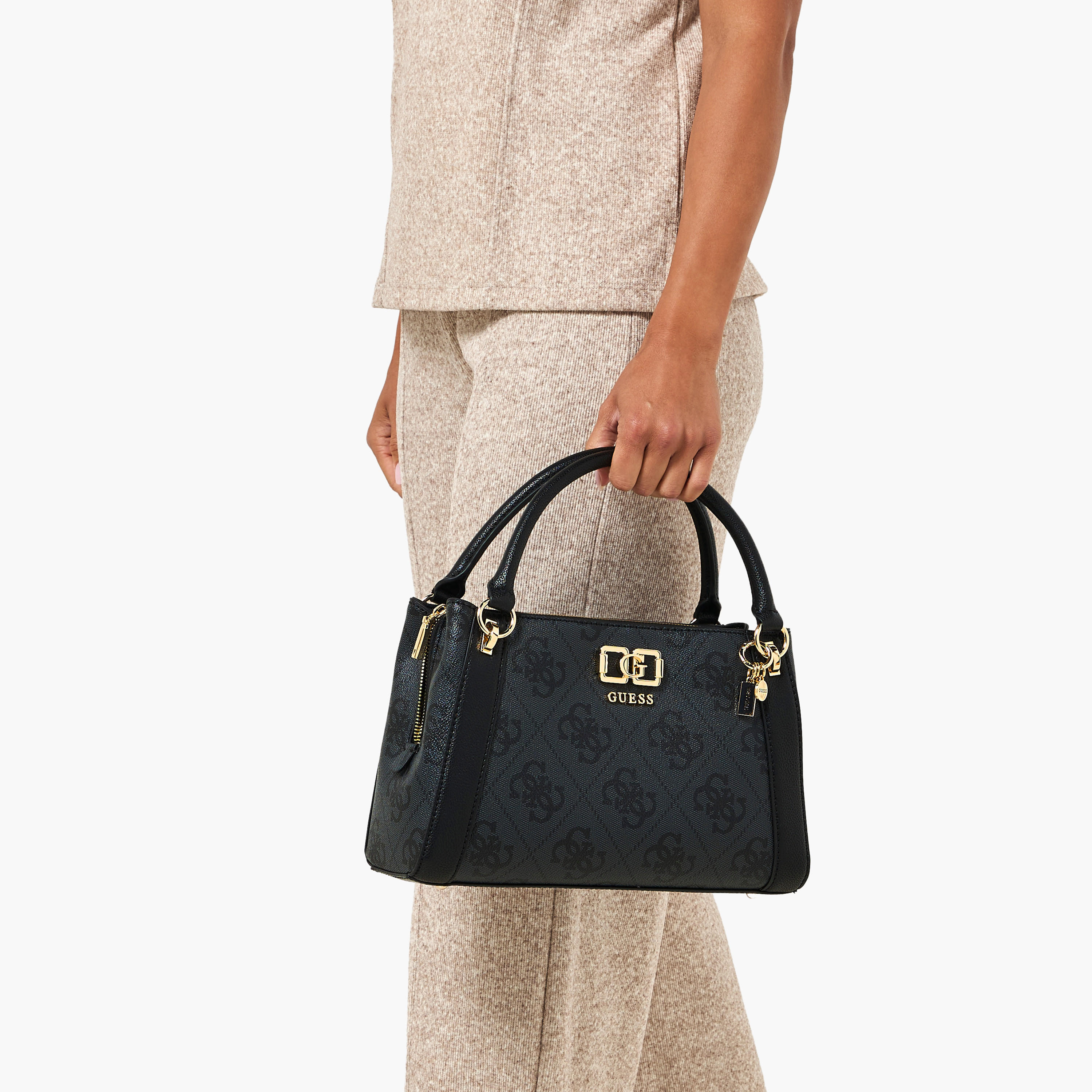Guess Karnilla Monogram Print Tote Bag with Zip Closure-women-bagsandwallets-handbags-image-8