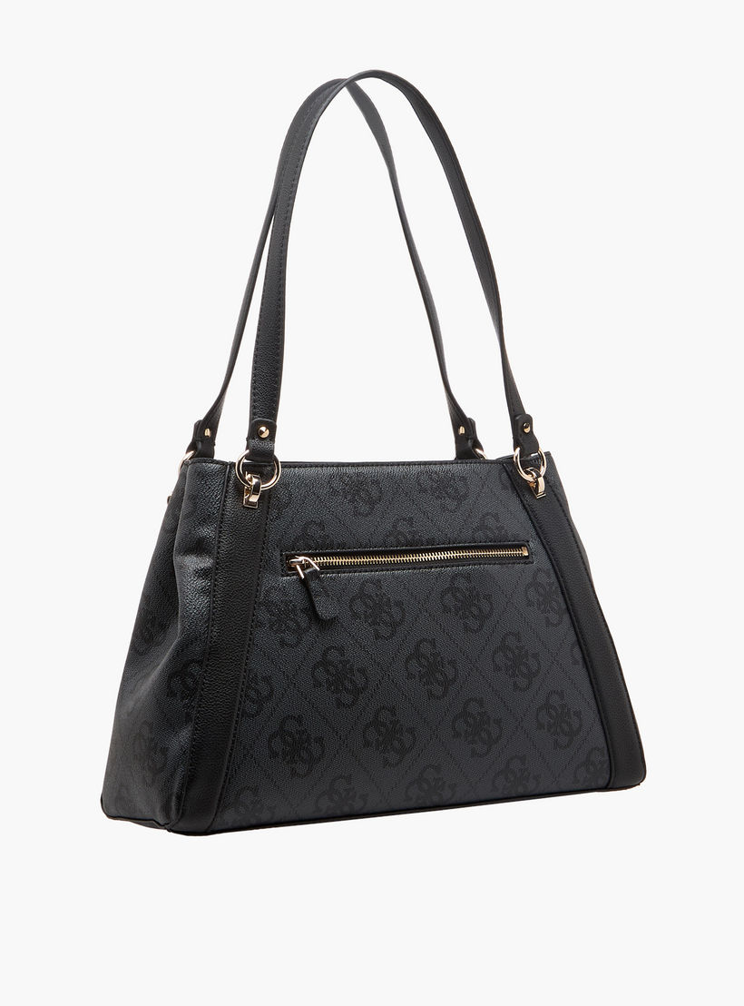 Guess Karnilla Monogram Print Tote Bag with Double Handle-women-bagsandwallets-handbags-image-4